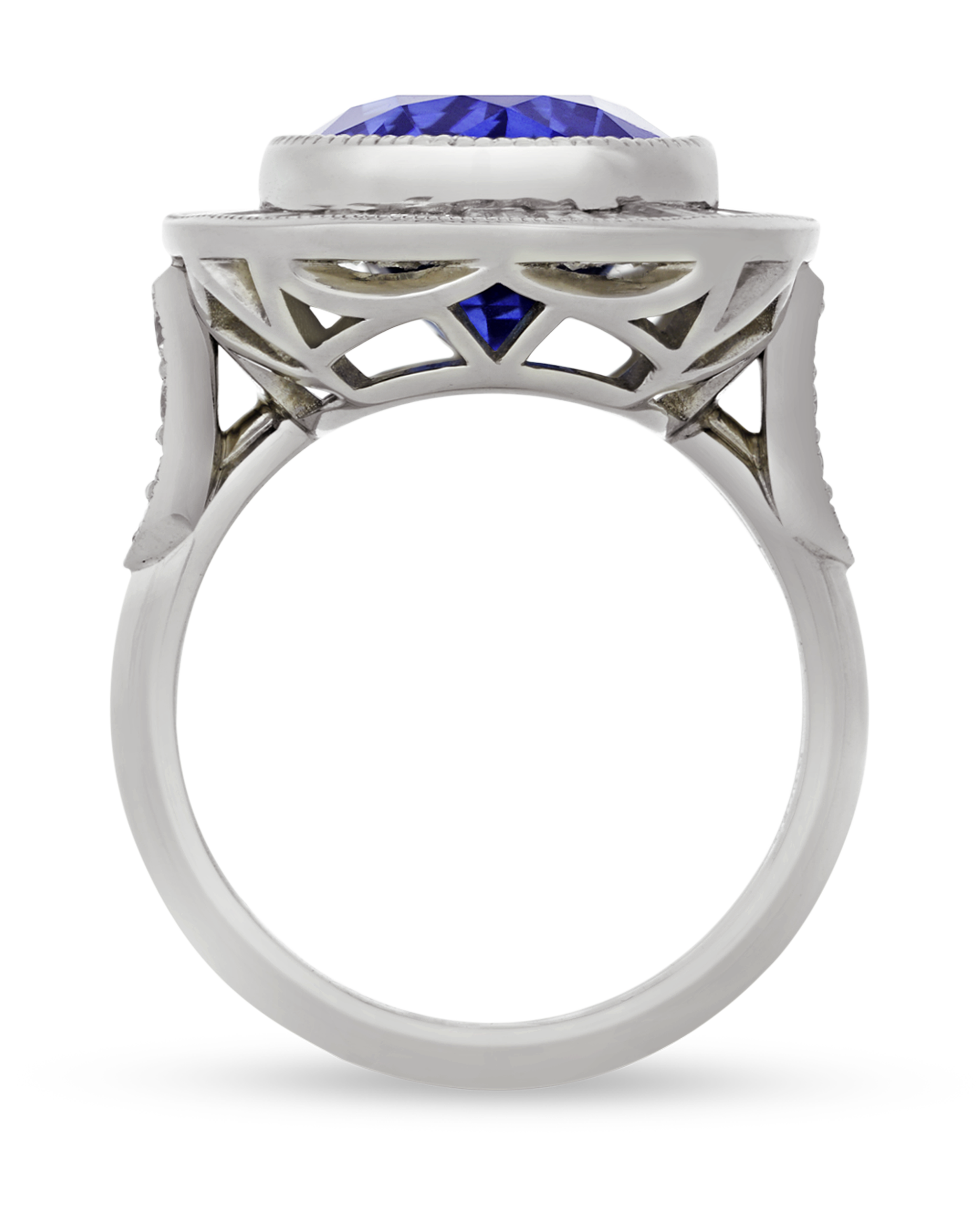 Ceylon Sapphire Ring, 7.10 Carats