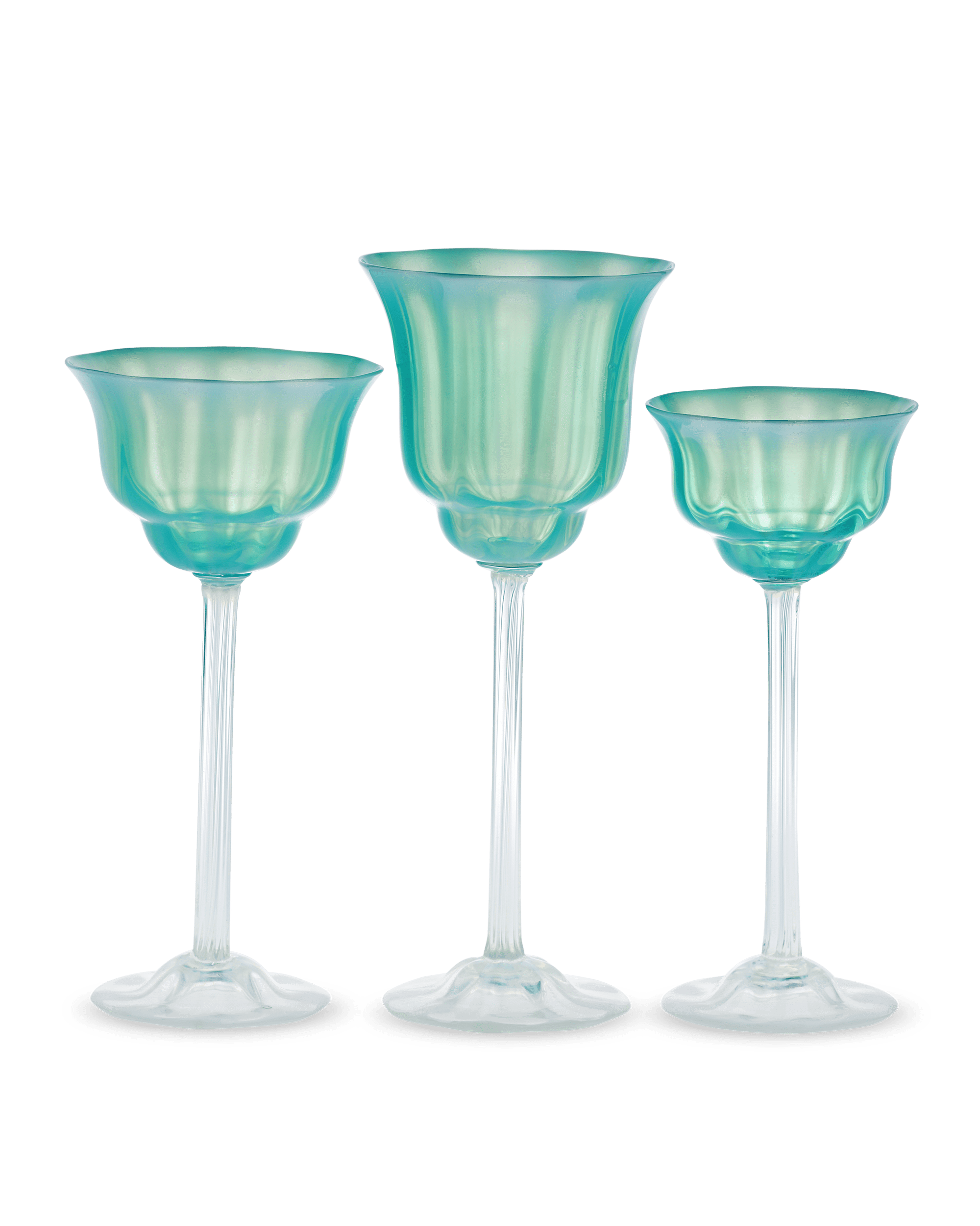 Louis Comfort Tiffany Pastel Favrile Glass Dinnerware