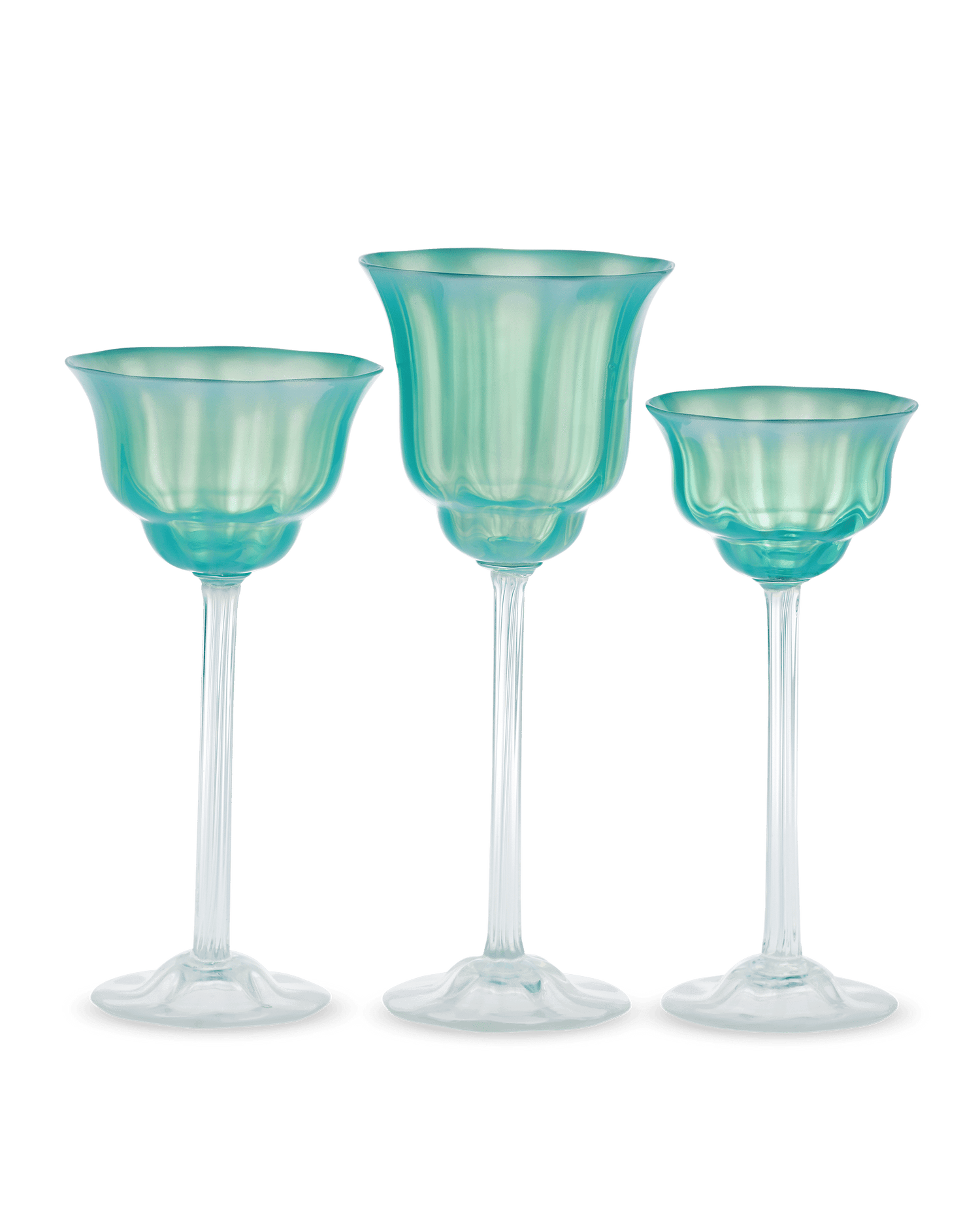 Louis Comfort Tiffany Pastel Favrile Glass Dinnerware