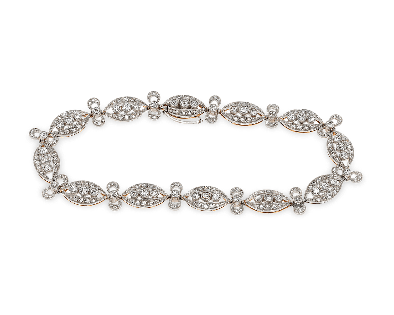 Edwardian Diamond Bracelet, 1.55 Carats