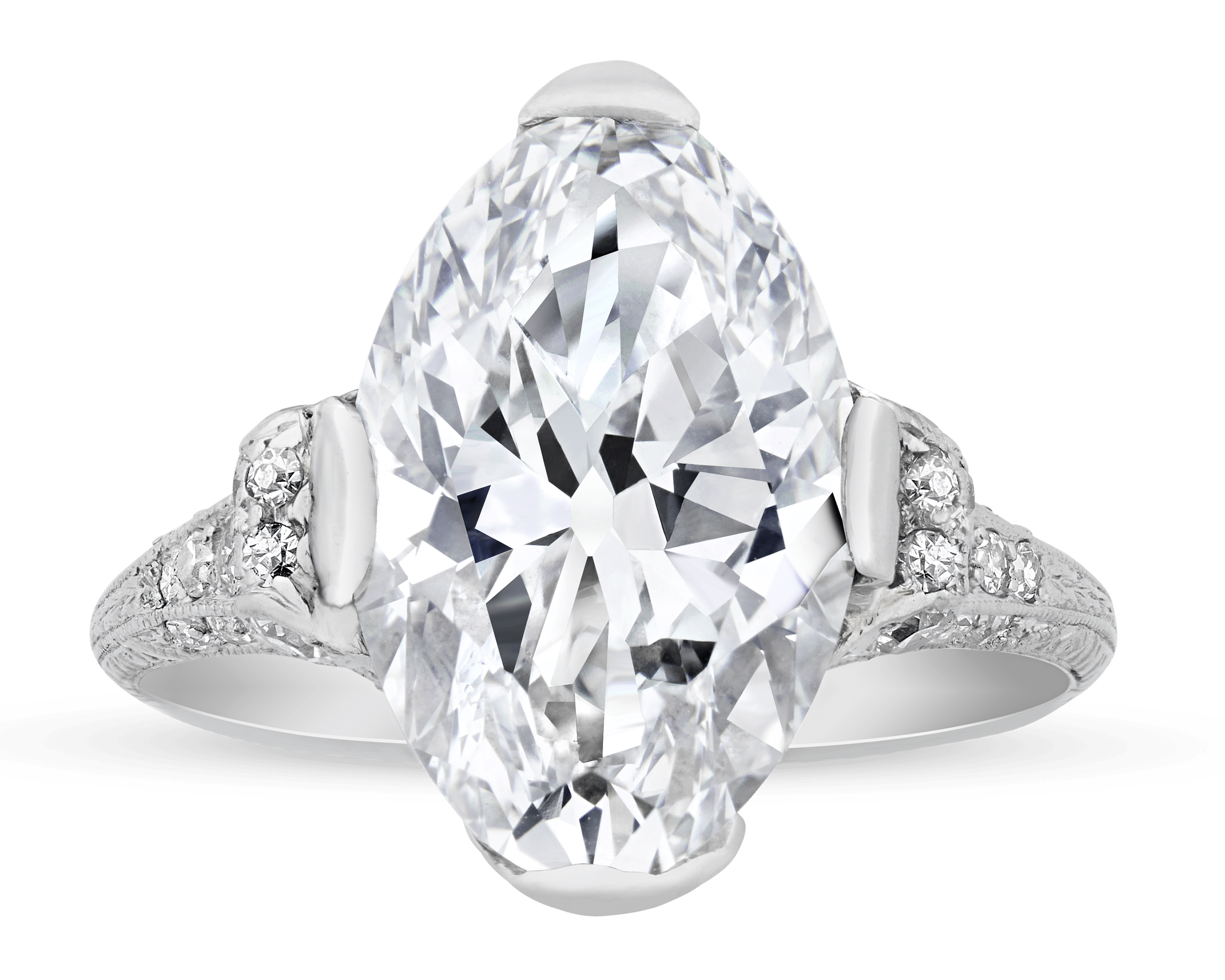 Edwardian Diamond Ring, 5.64 Carats