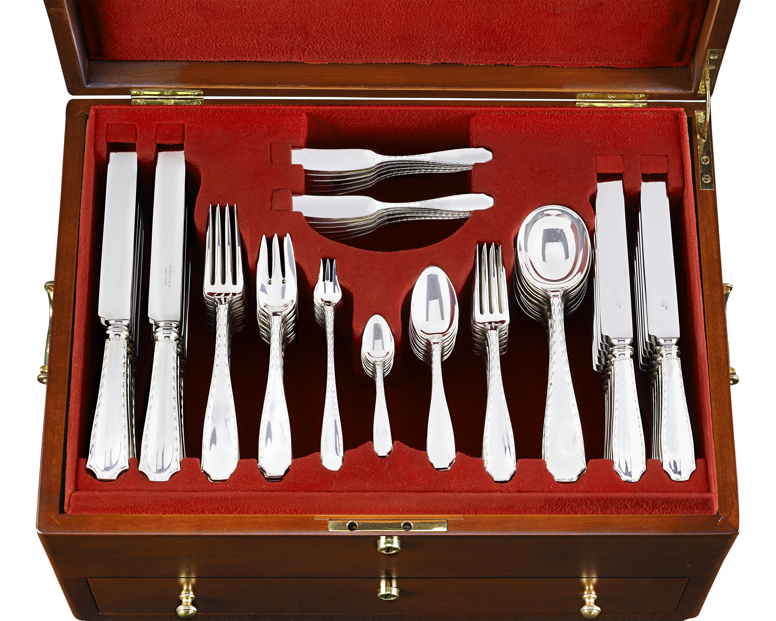 Tiffany & Co. Marquise Flatware Service, 137 Pieces