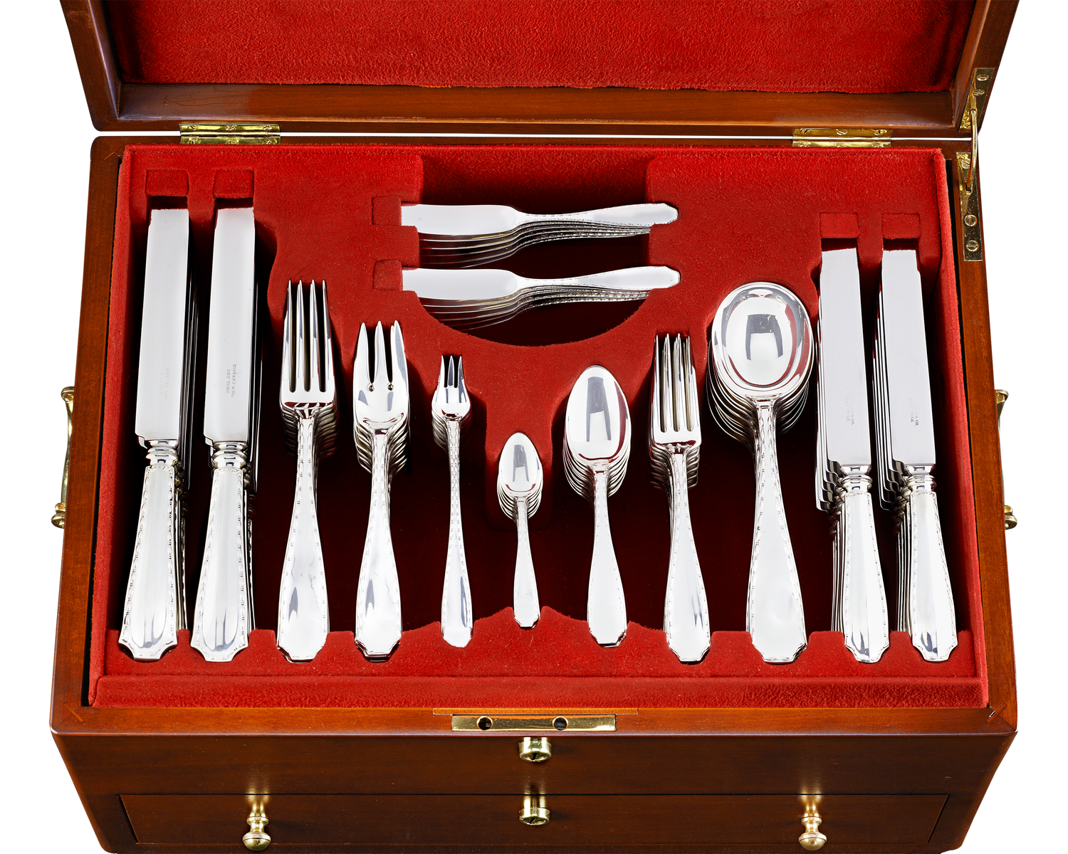 Tiffany & Co. Marquise Flatware Service, 137 Pieces