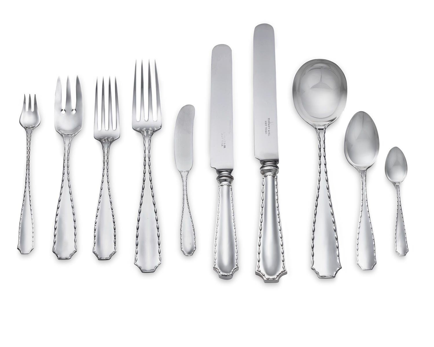 Tiffany & Co. Marquise Flatware Service, 137 Pieces