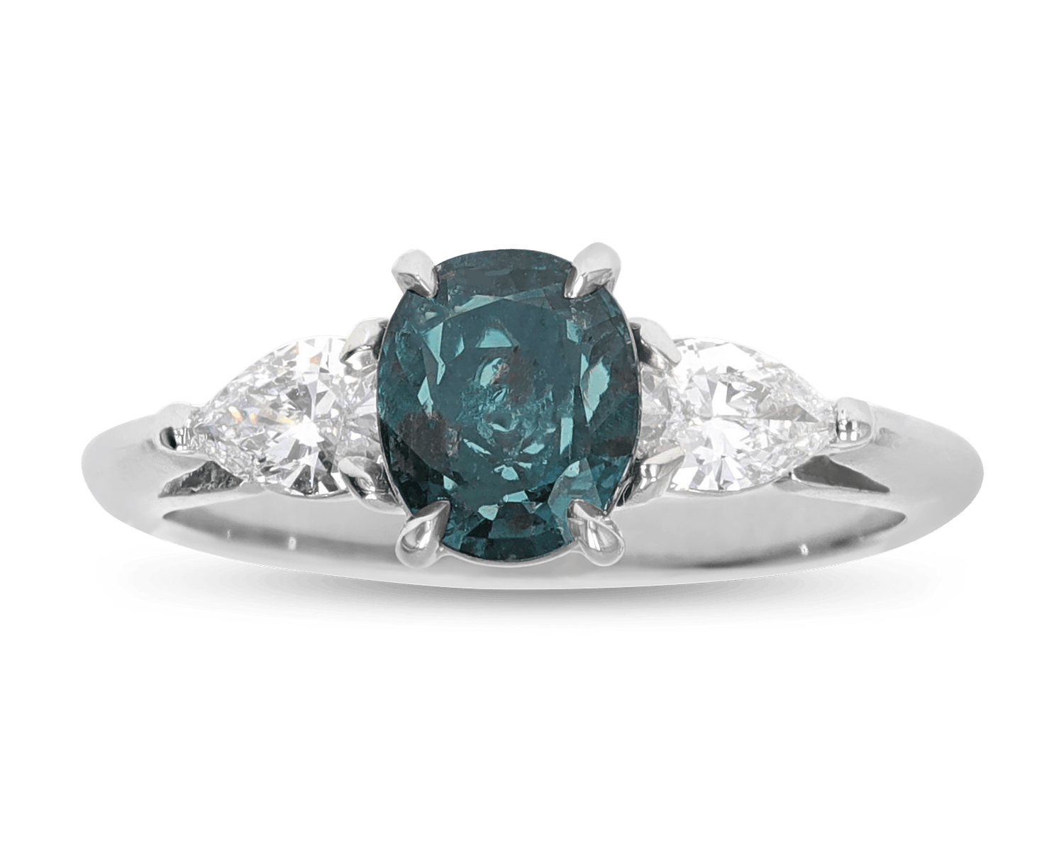 Color Change Russian Alexandrite Ring, 1.31 Carats