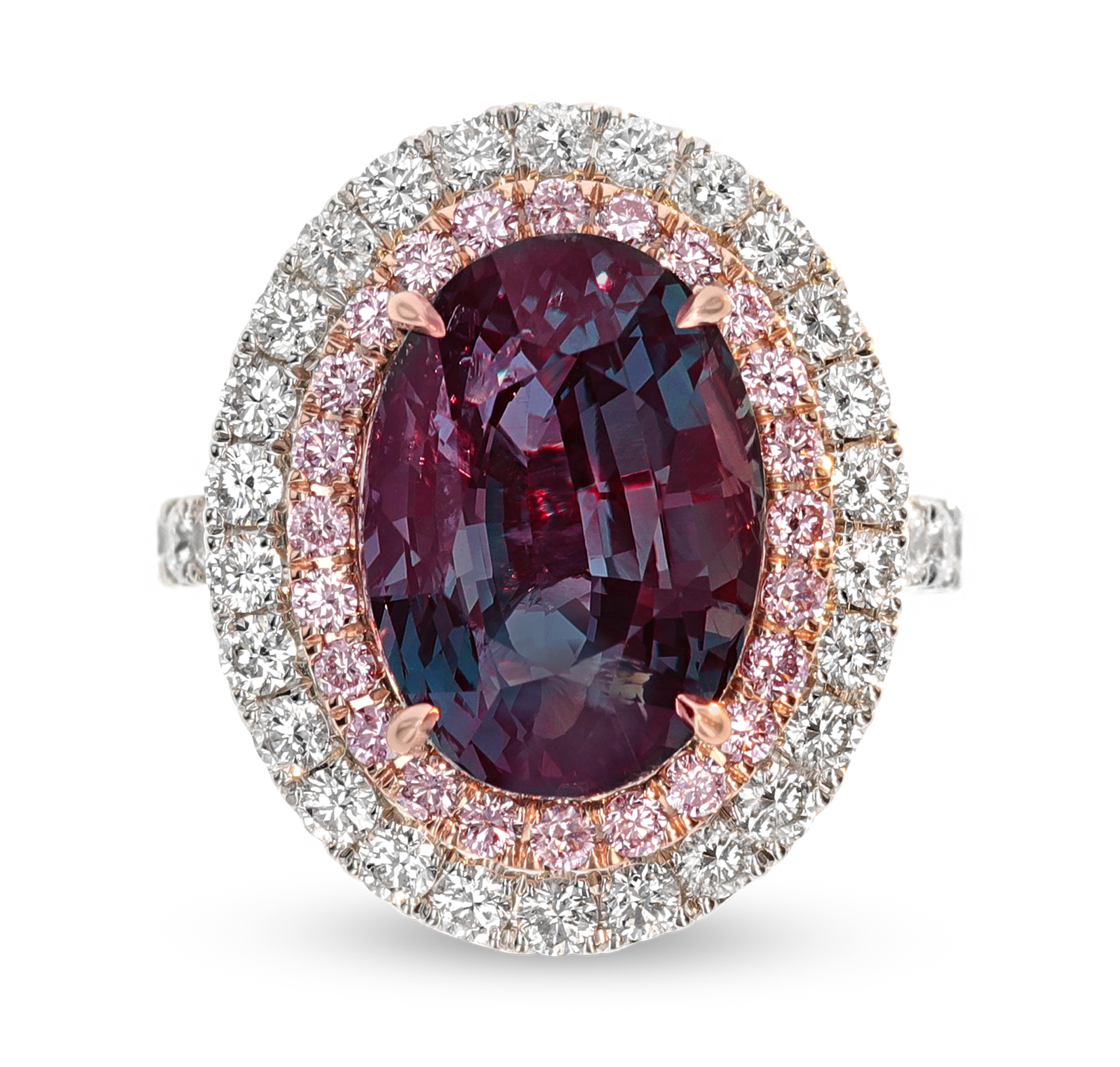 Untreated Brazilian Alexandrite Ring, 11.15 Carats