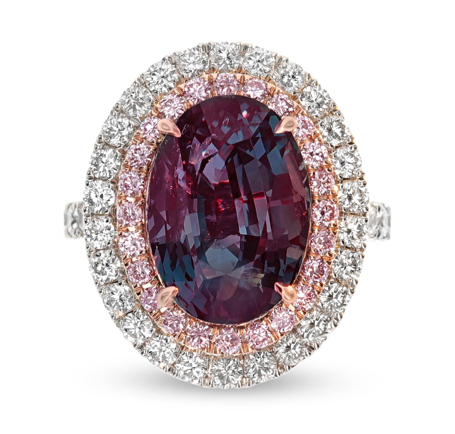 Untreated Brazilian Alexandrite Ring, 11.15 Carats