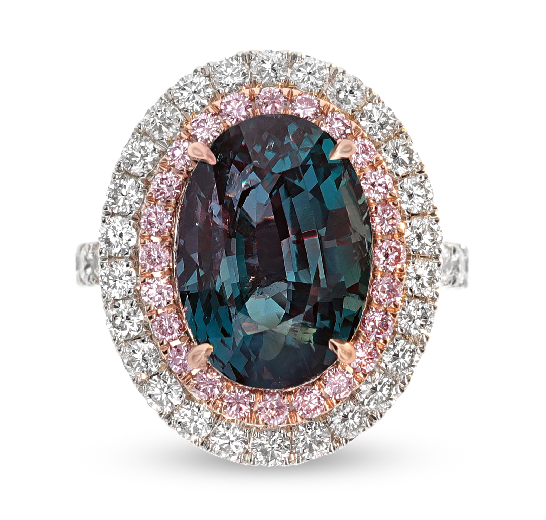 Untreated Brazilian Alexandrite Ring, 11.15 Carats