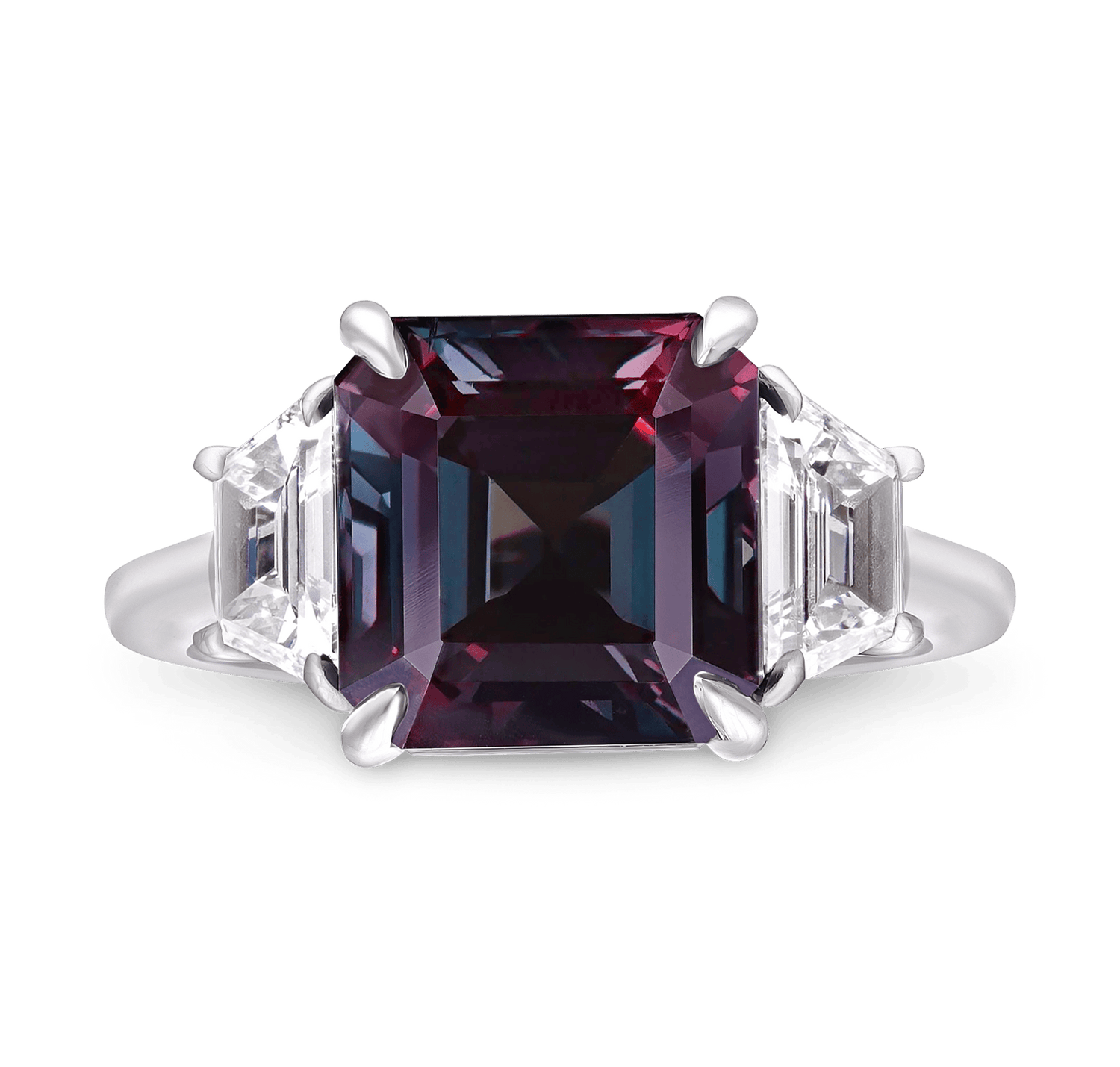 Color-Change Brazilian Alexandrite Ring, 6.90 Carats