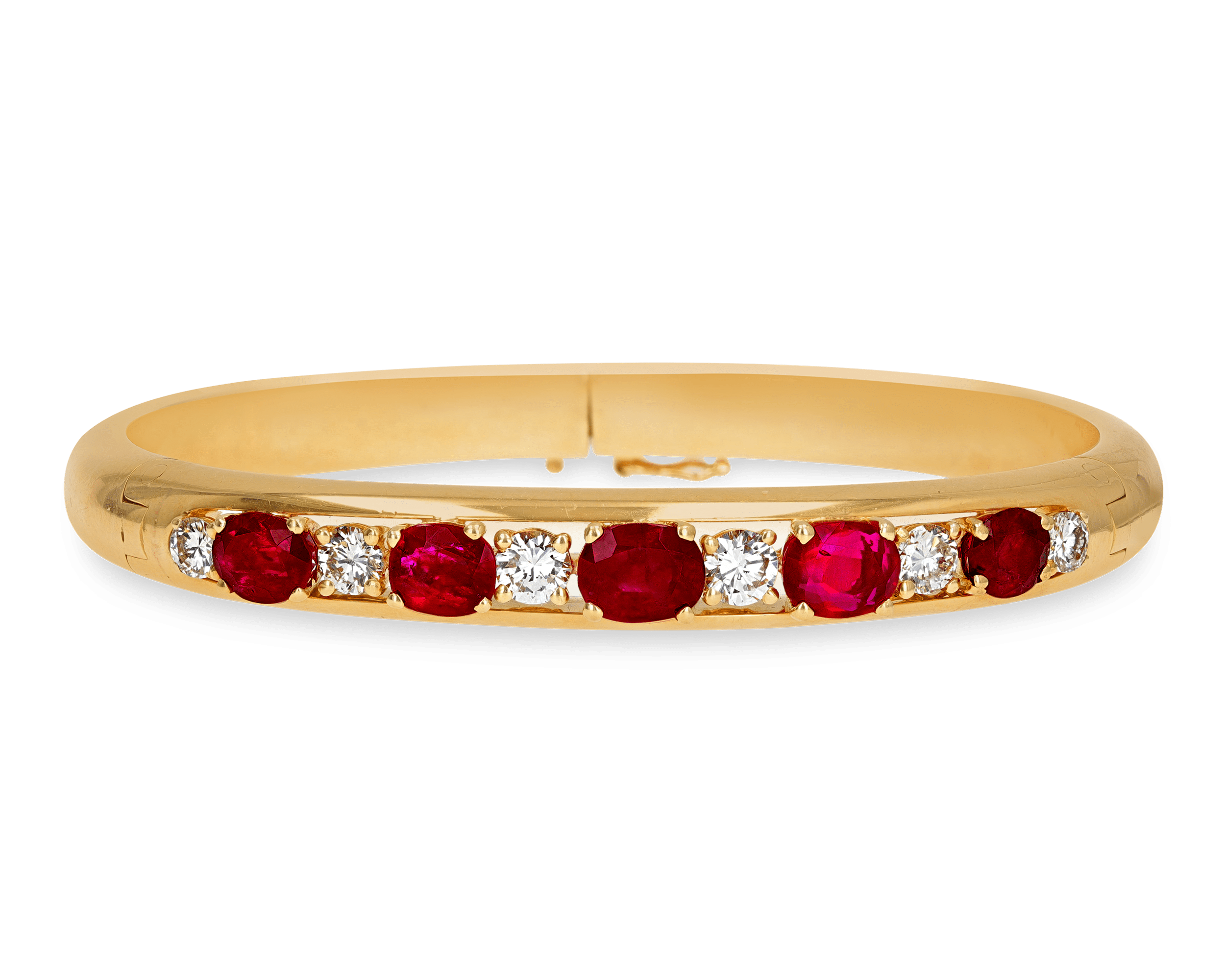 Untreated Burma Ruby Bracelet, 6.75 Carats