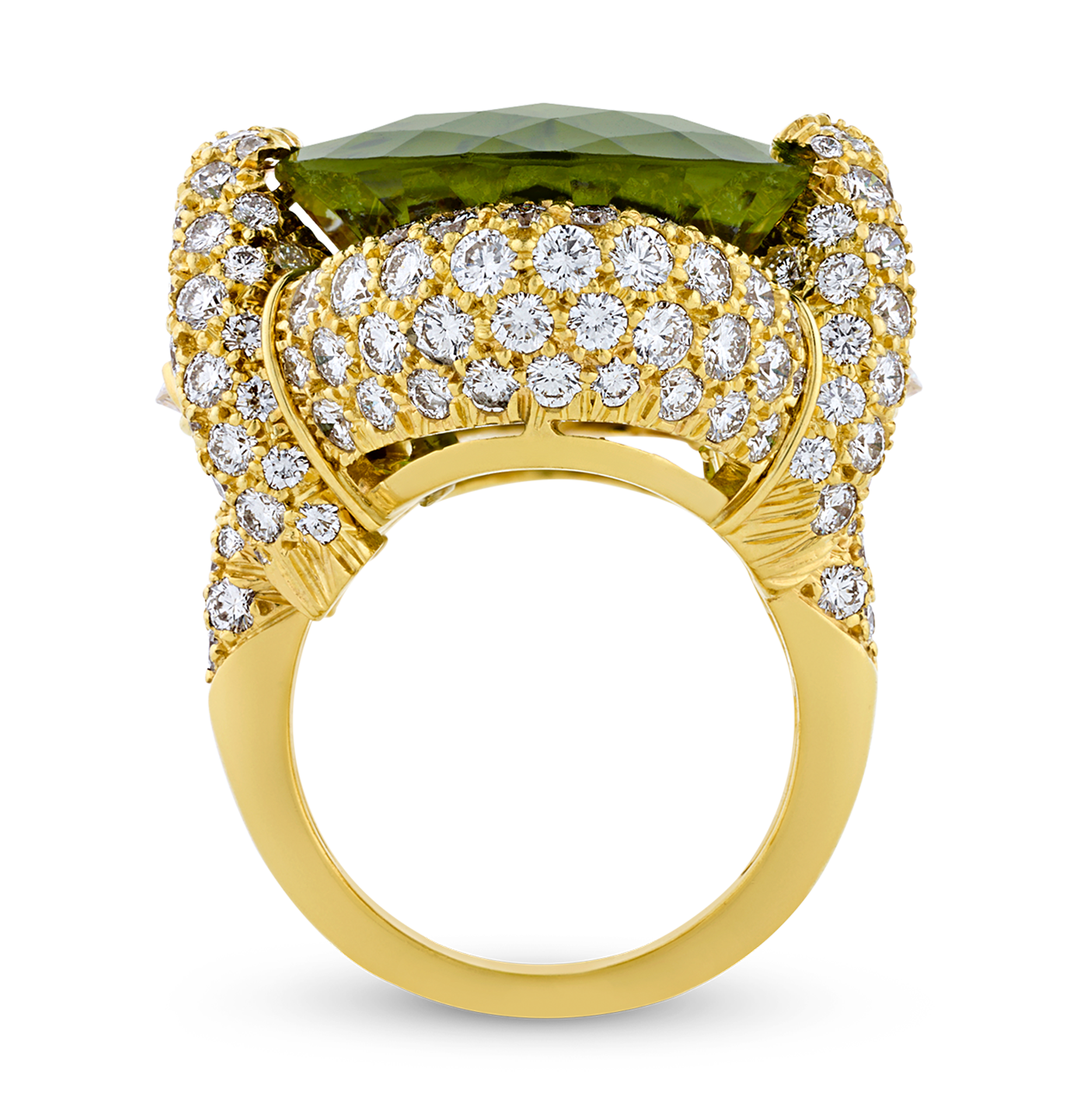 Henry Dunay Peridot Ring, 31.90 Carats