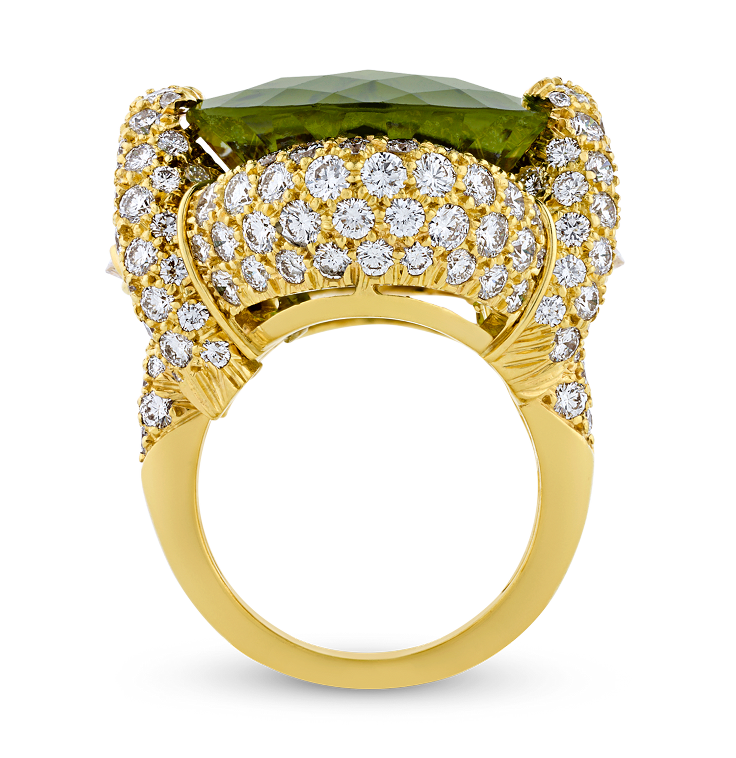 Henry Dunay Peridot Ring, 31.90 Carats