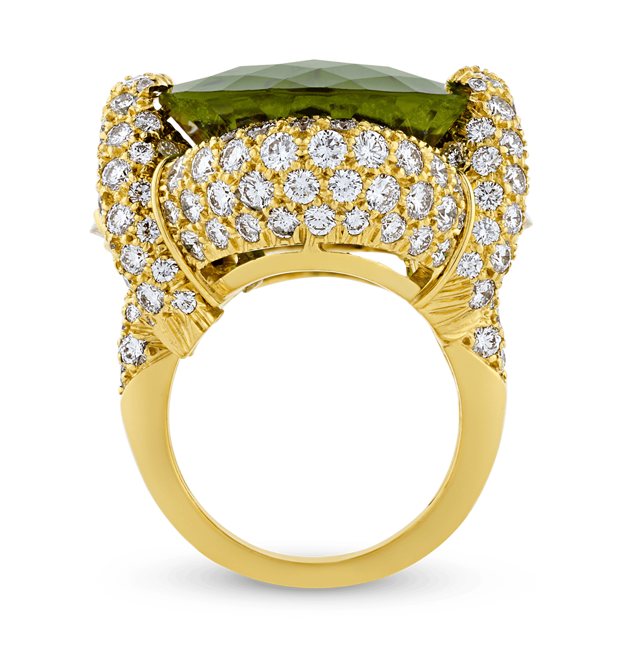 Henry Dunay Peridot Ring, 31.90 Carats