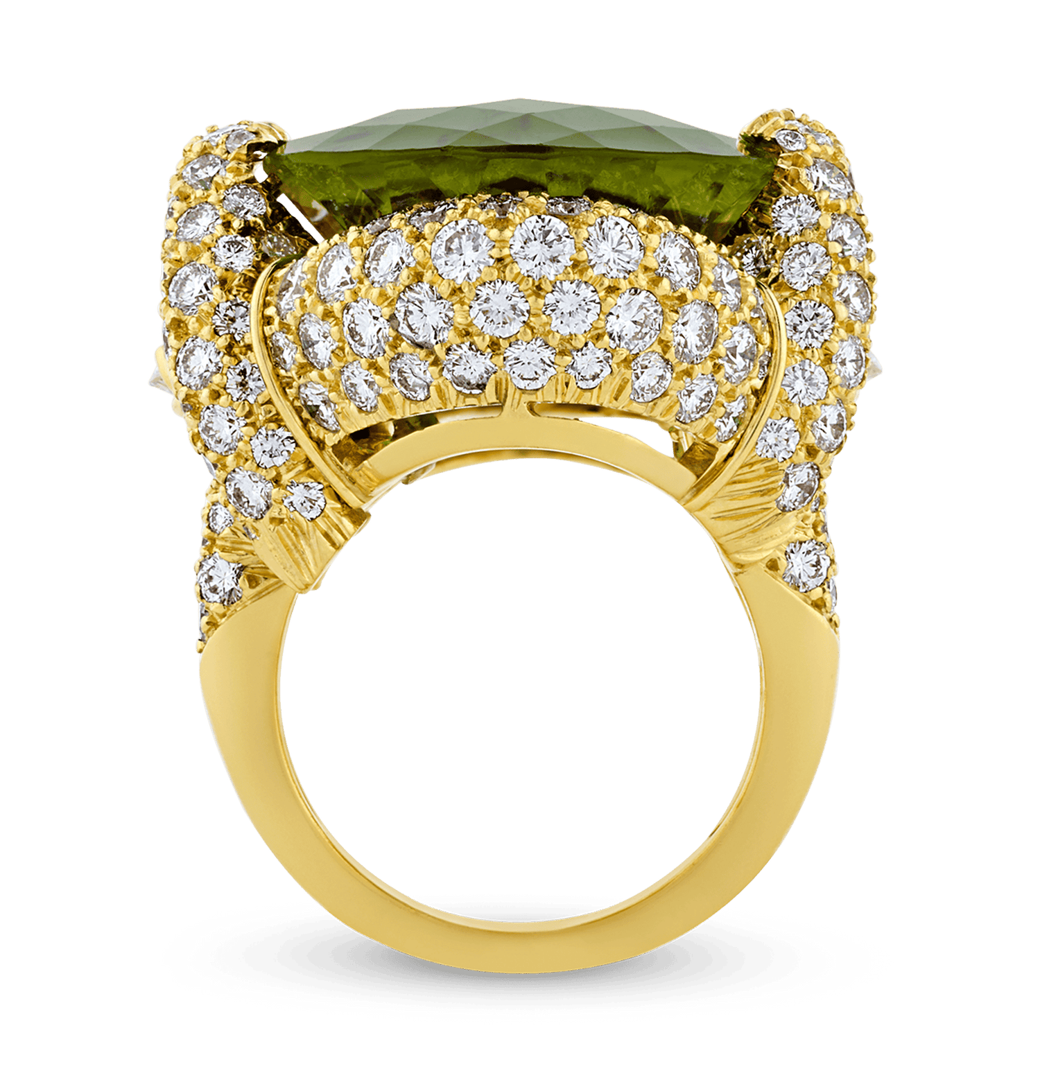 Henry Dunay Peridot Ring, 31.90 Carats