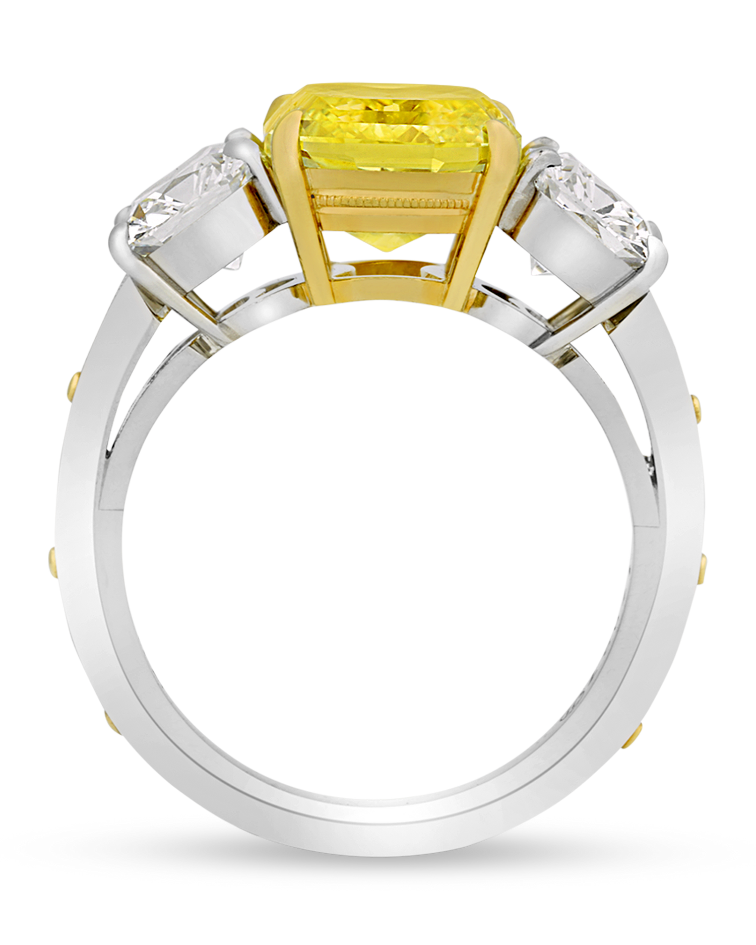 Fancy Vivid Yellow Diamond Ring, 3.70 Carats