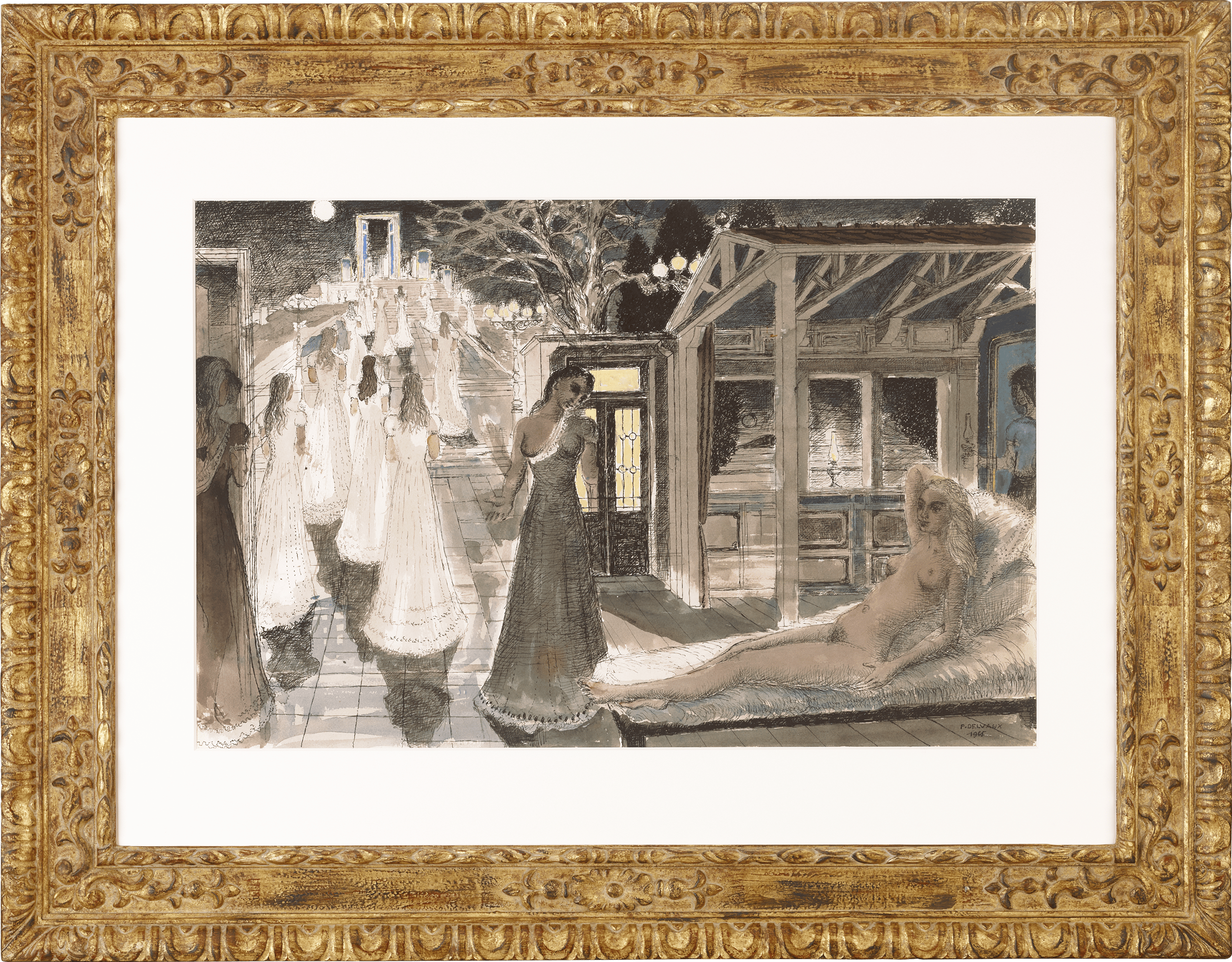 Study for L'Acropole by Paul Delvaux