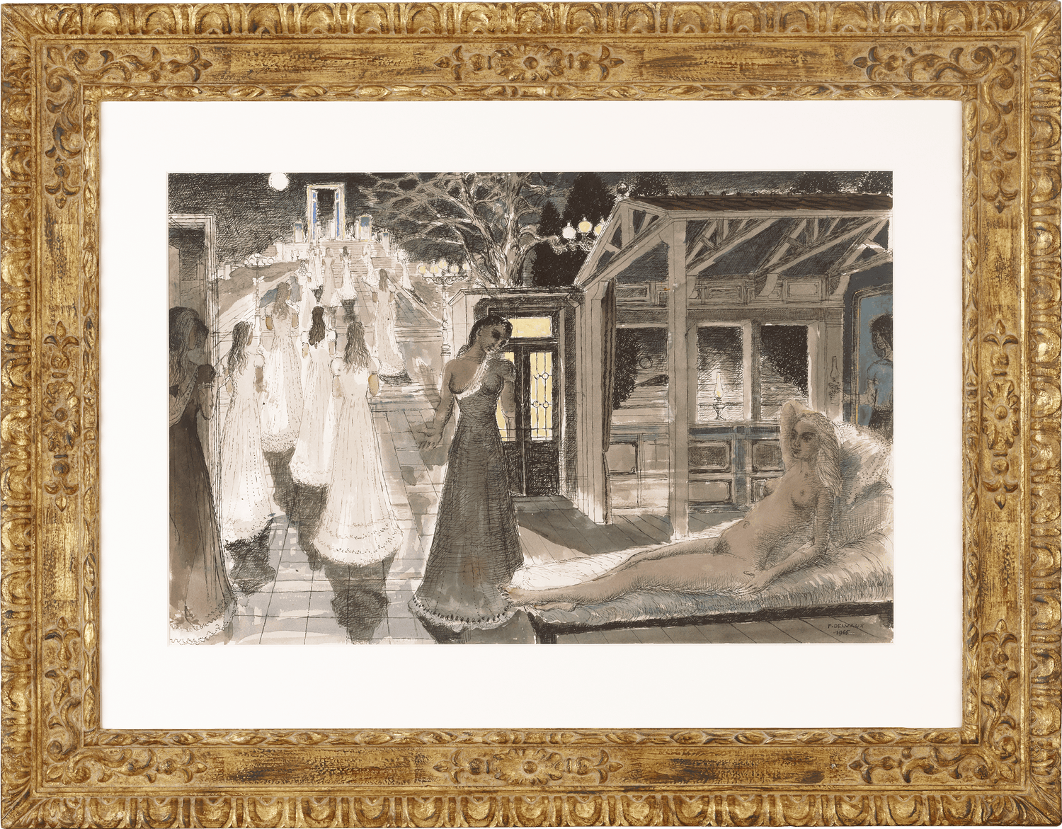 Study for L'Acropole by Paul Delvaux