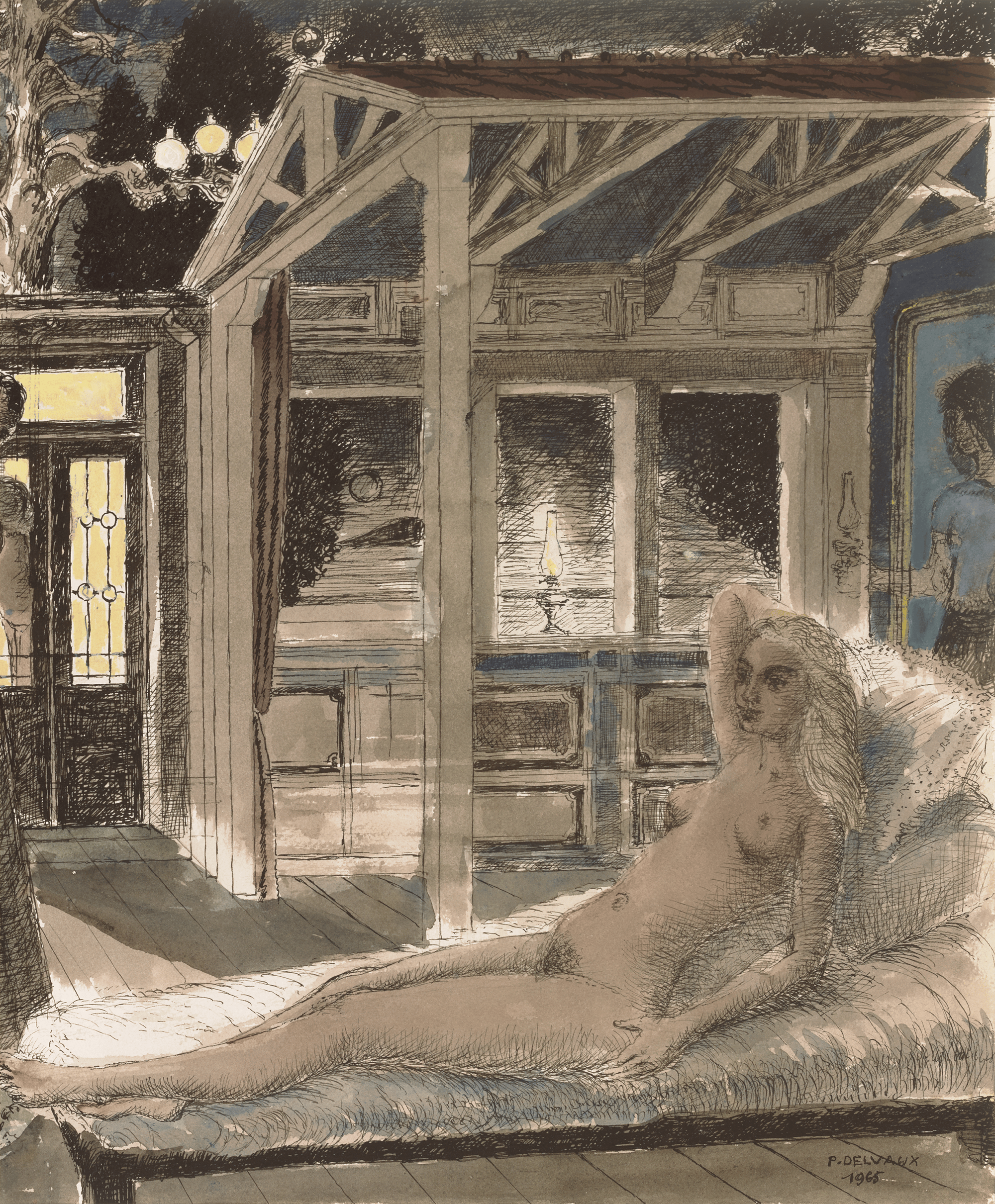 Study for L'Acropole by Paul Delvaux