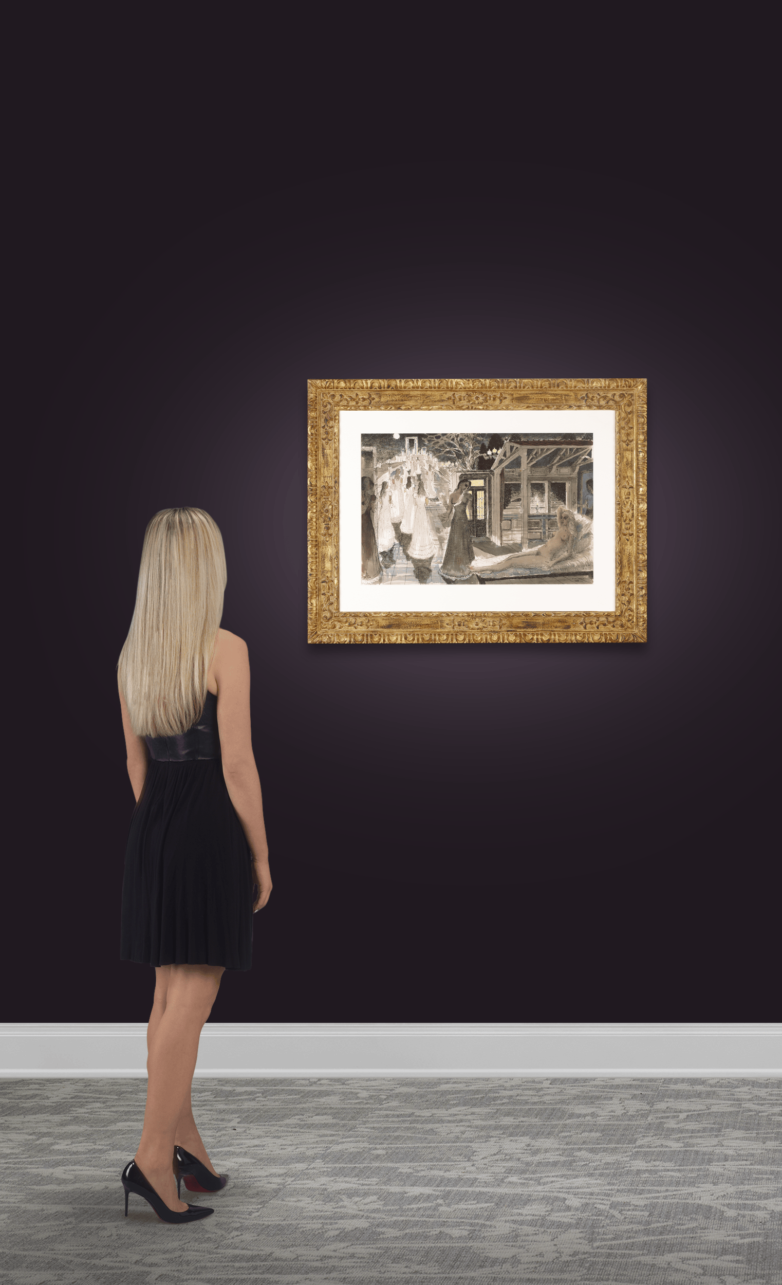 Study for L'Acropole by Paul Delvaux