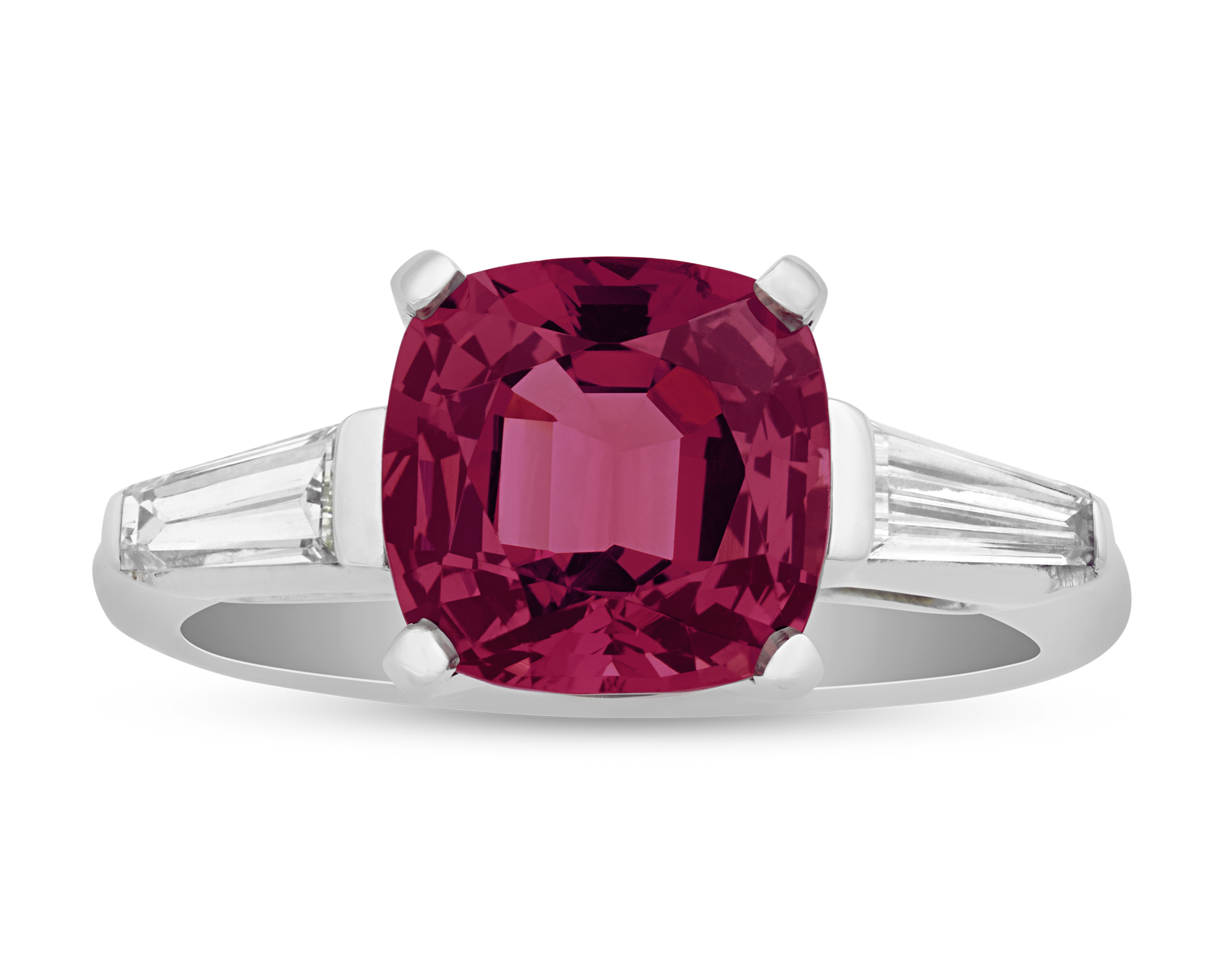 Red Spinel Ring, 3.27 Carats