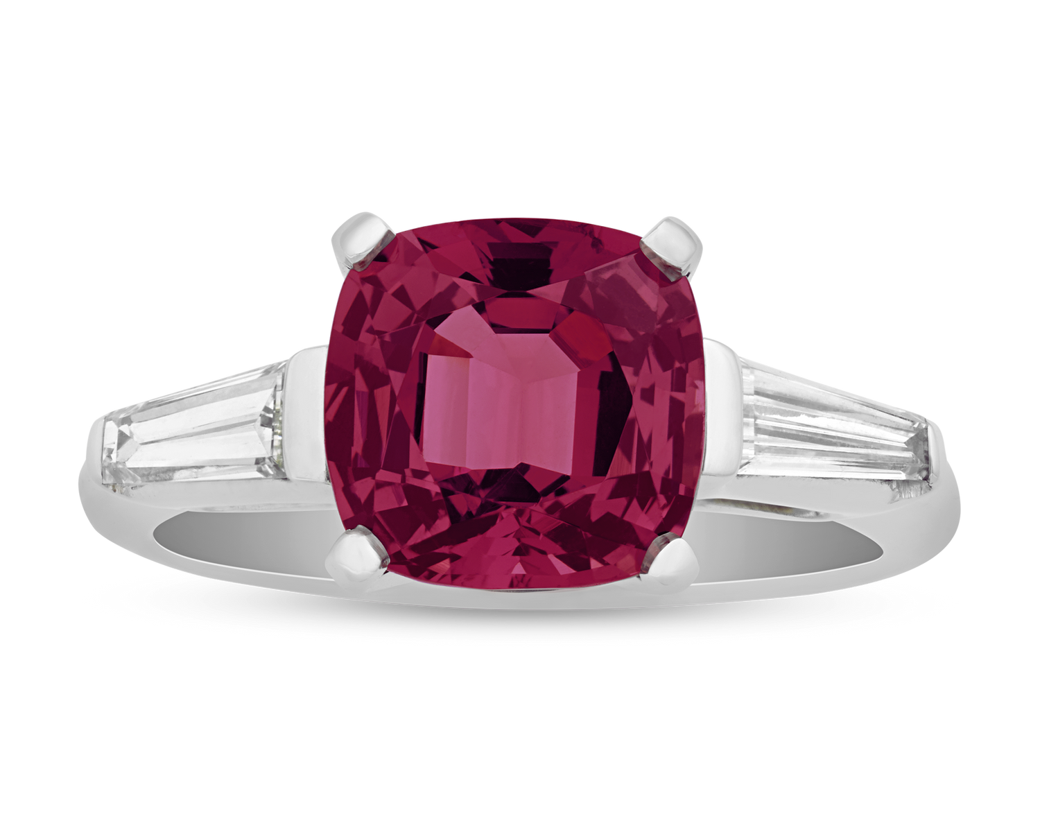 Red Spinel Ring, 3.27 Carats