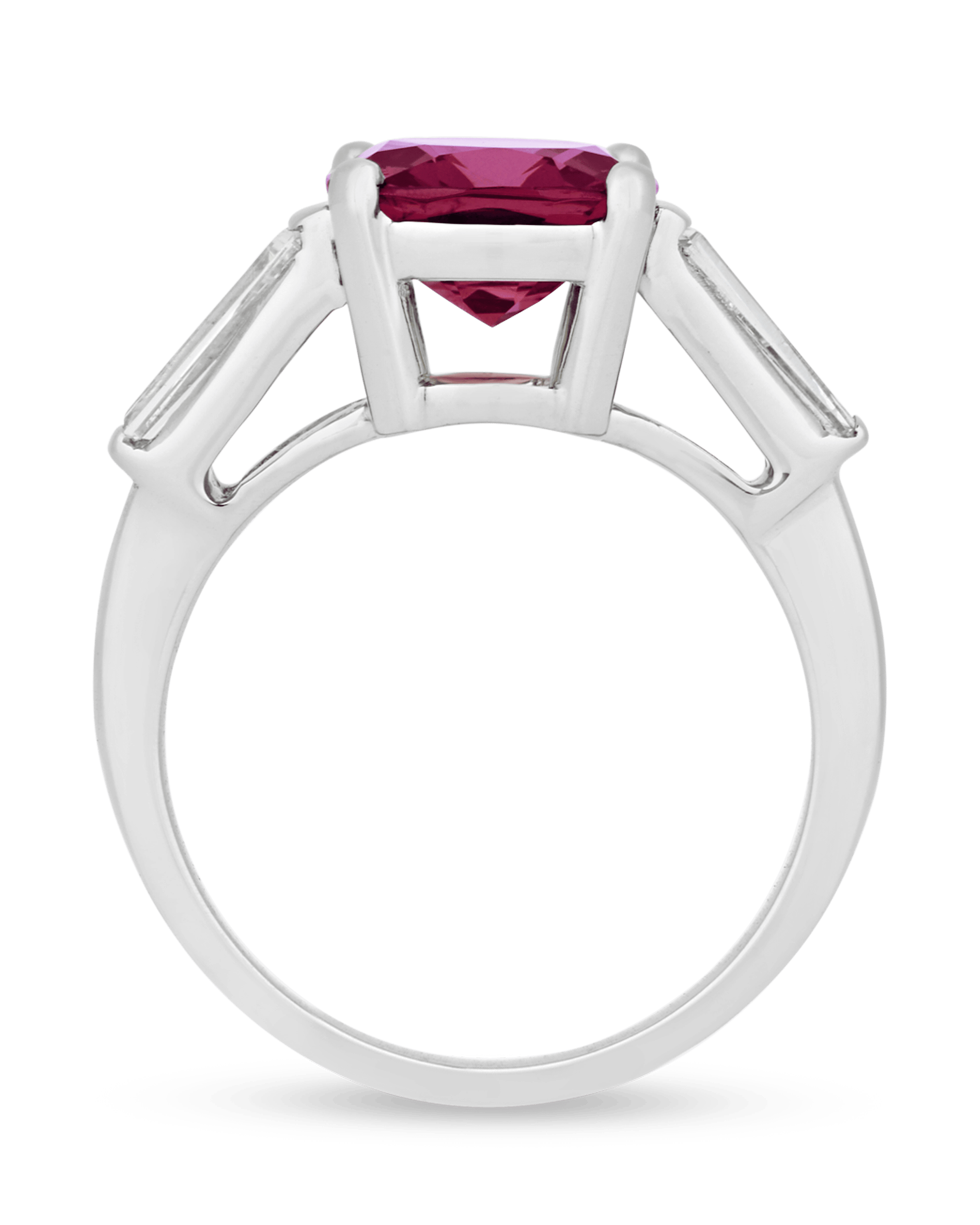 Red Spinel Ring, 3.27 Carats