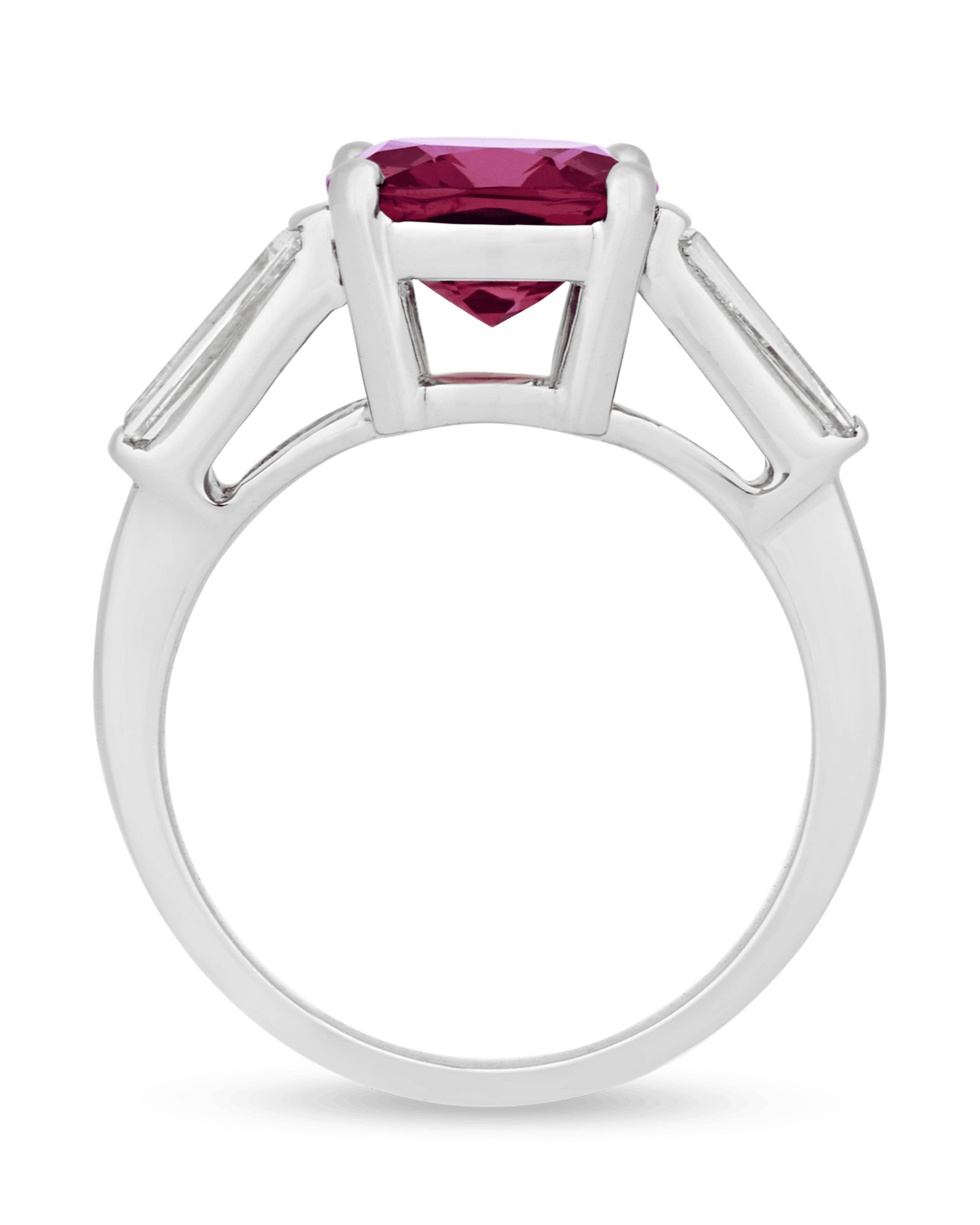 Red Spinel Ring, 3.27 Carats