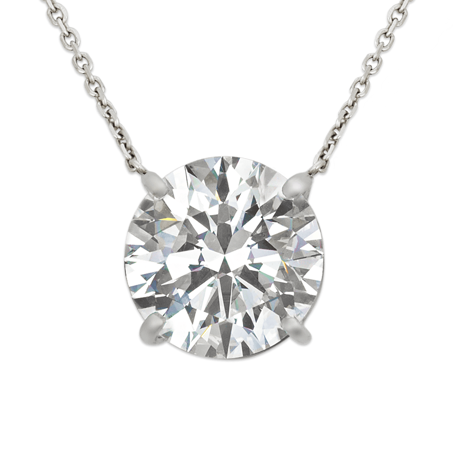 White Diamond Pendant, 11.52 Carat