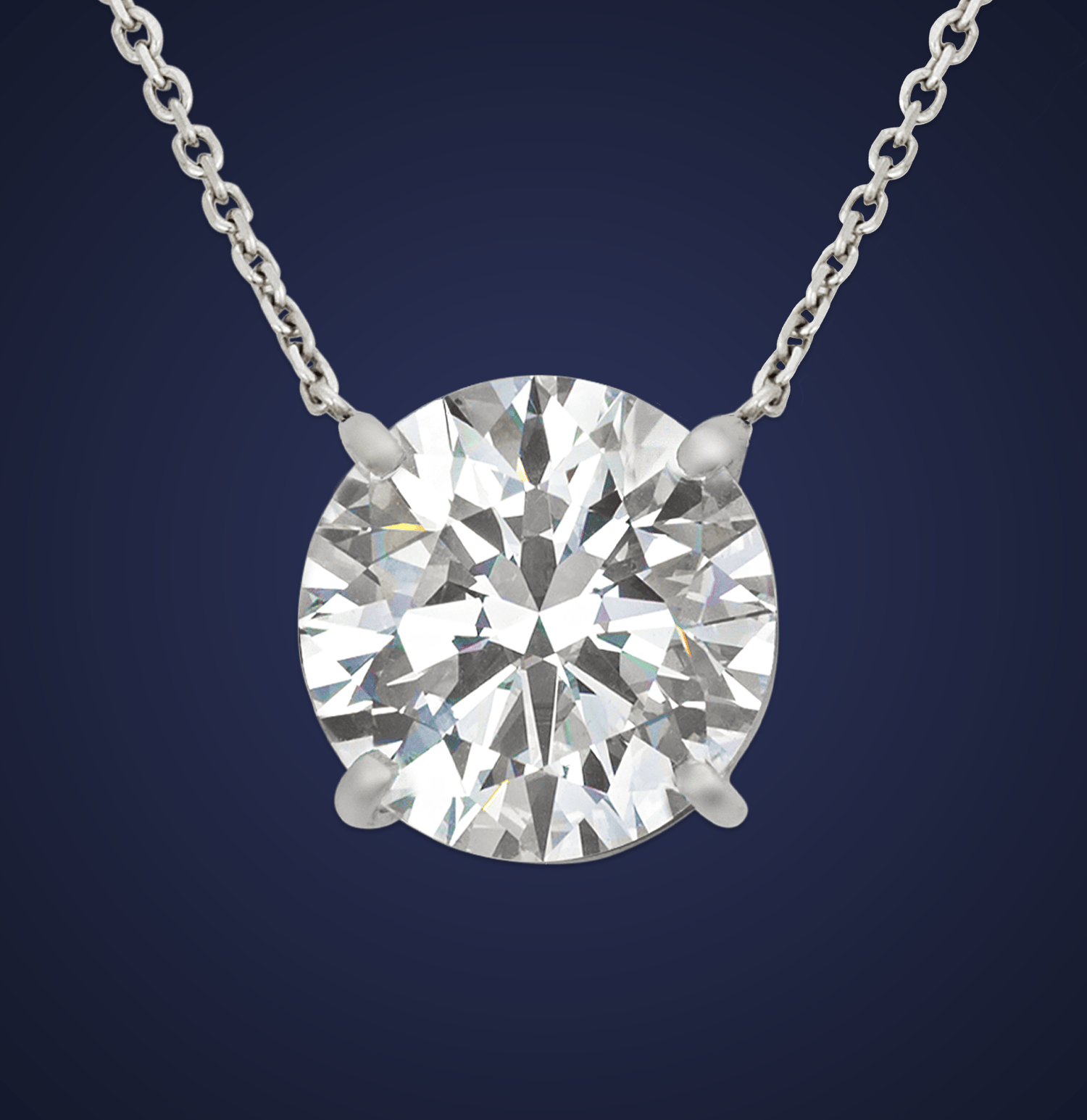 White Diamond Pendant, 11.52 Carat