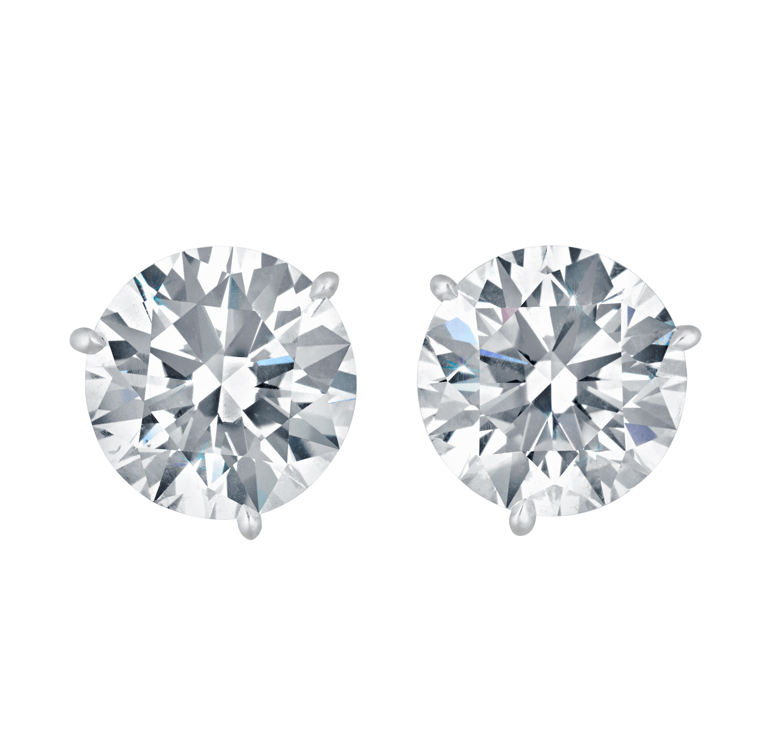 Martini Diamond Earring Studs, 10.01 Carats