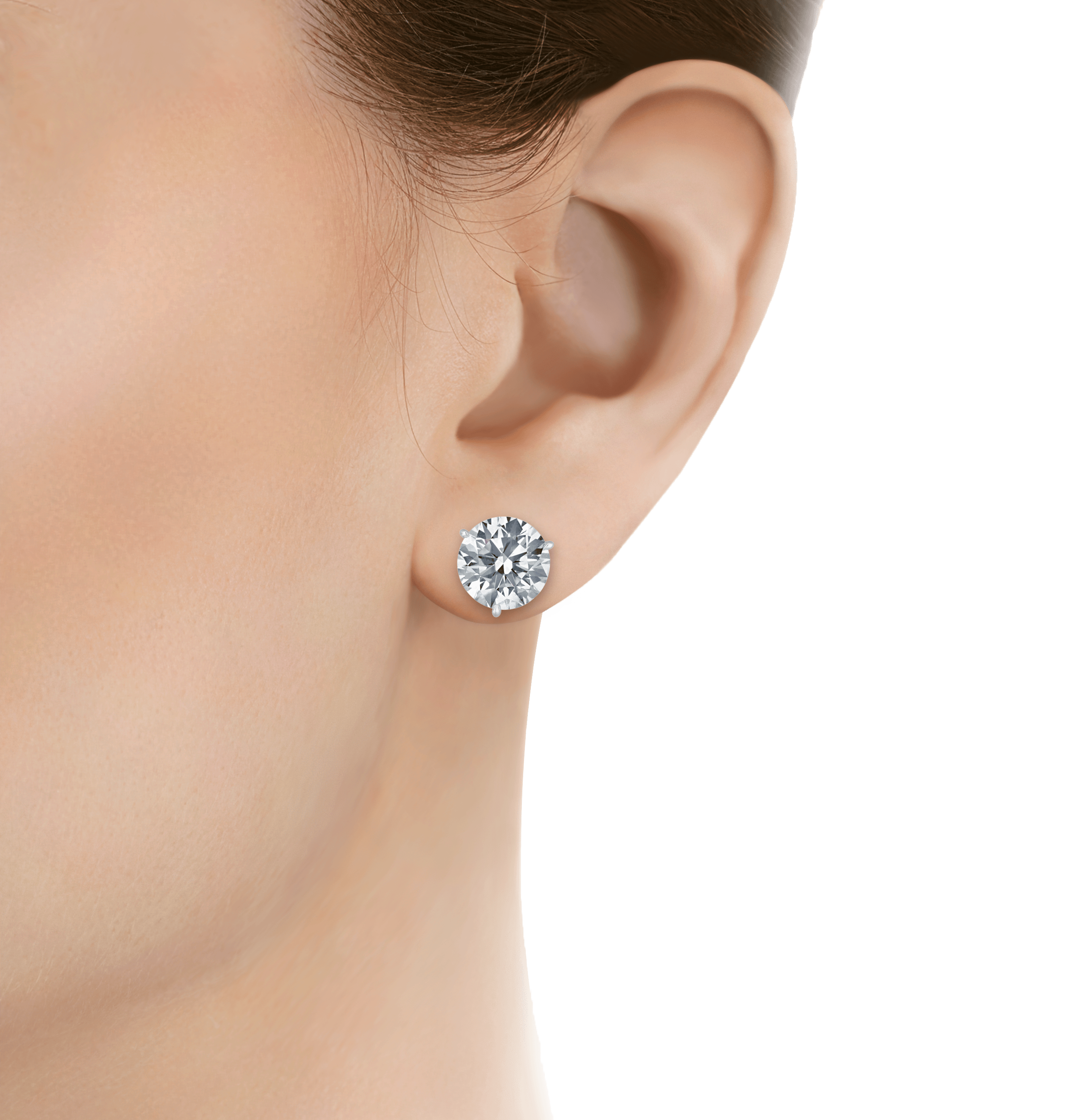 Martini Diamond Earring Studs, 10.01 Carats