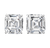 Asscher Cut Diamond Studs, 14.42 Carats