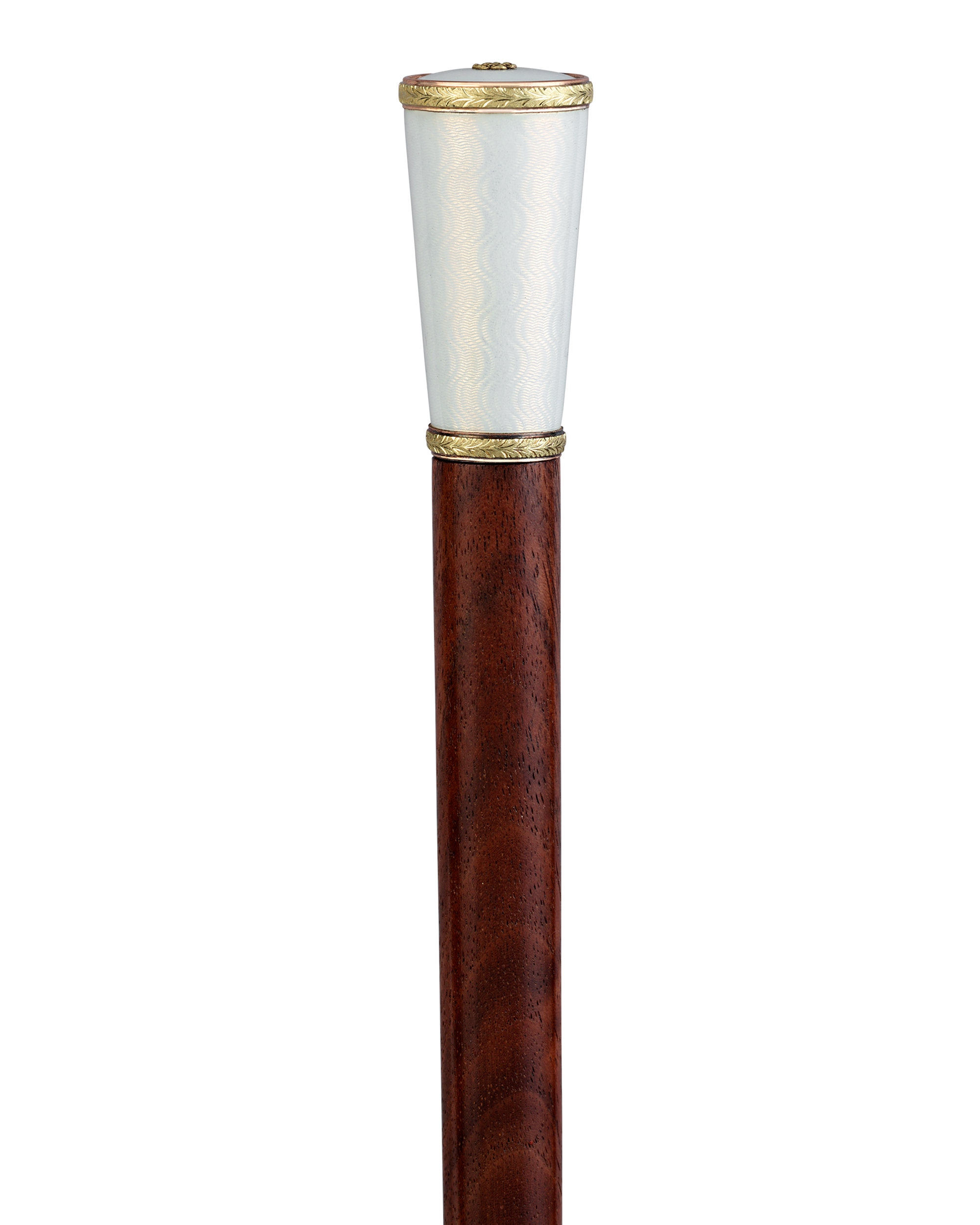 Fabergé Gold and Guilloché Enamel Cane