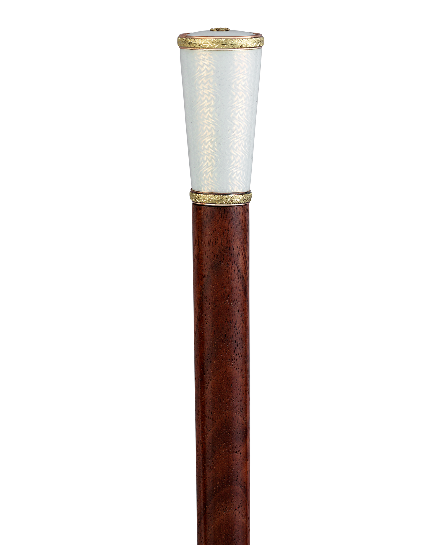 Fabergé Gold and Guilloché Enamel Cane