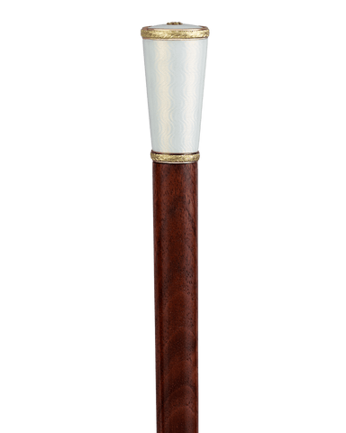 Fabergé Gold and Guilloché Enamel Cane