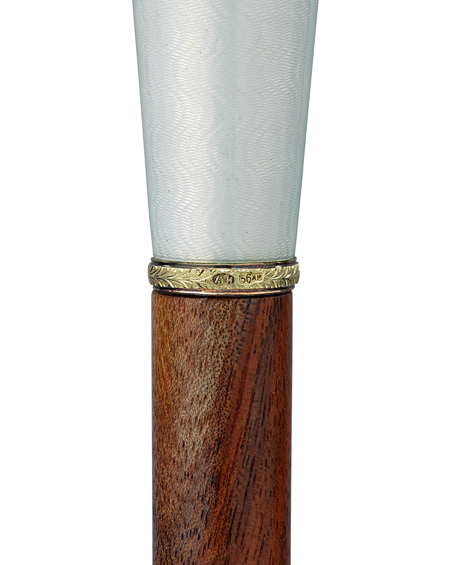 Fabergé Gold and Guilloché Enamel Cane