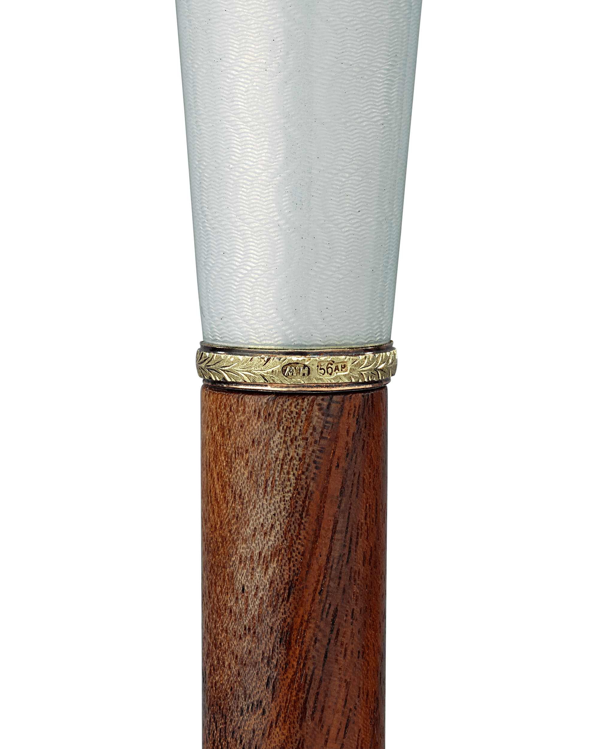 Fabergé Gold and Guilloché Enamel Cane