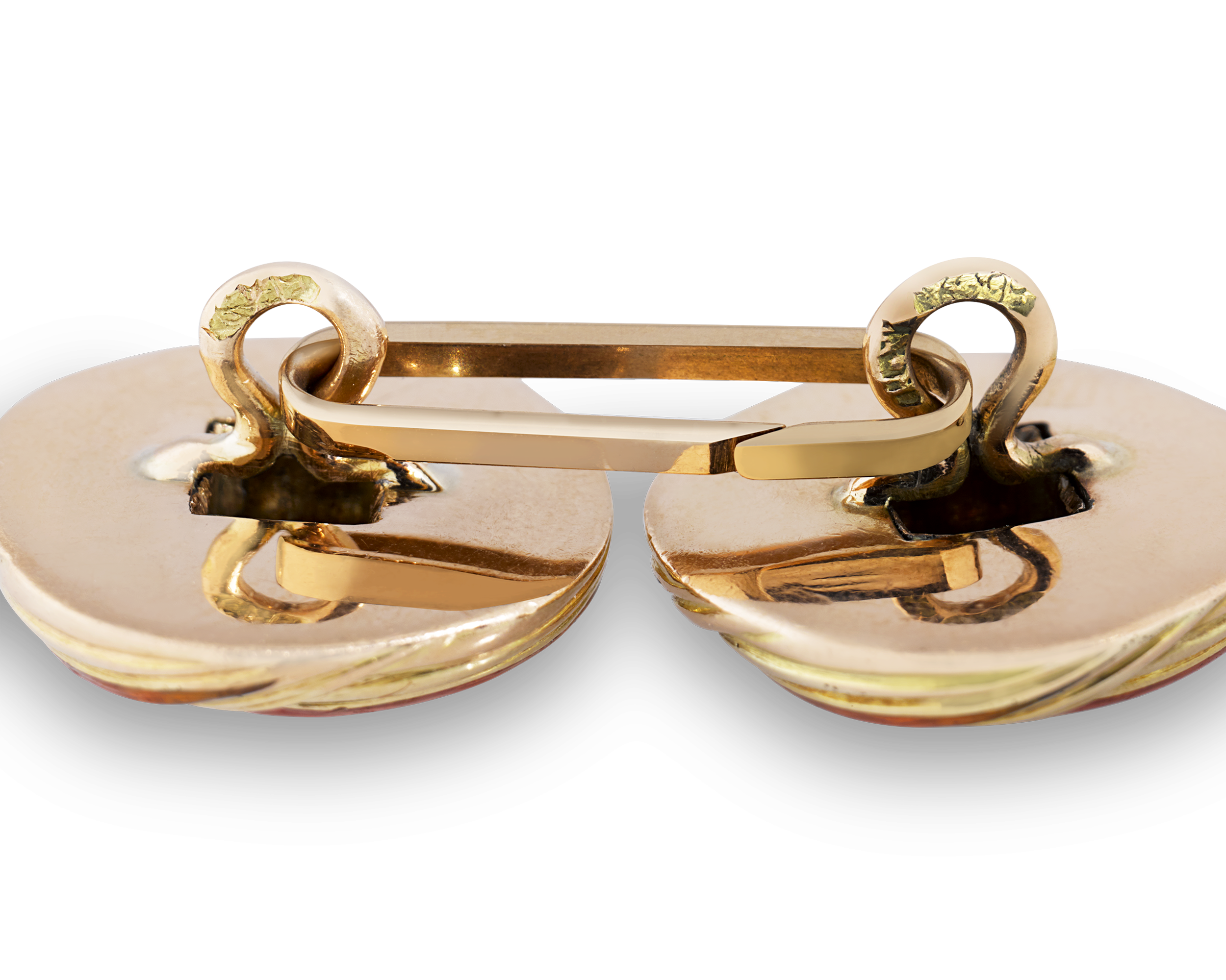 Fabergé Guilloché Enamel Cufflinks