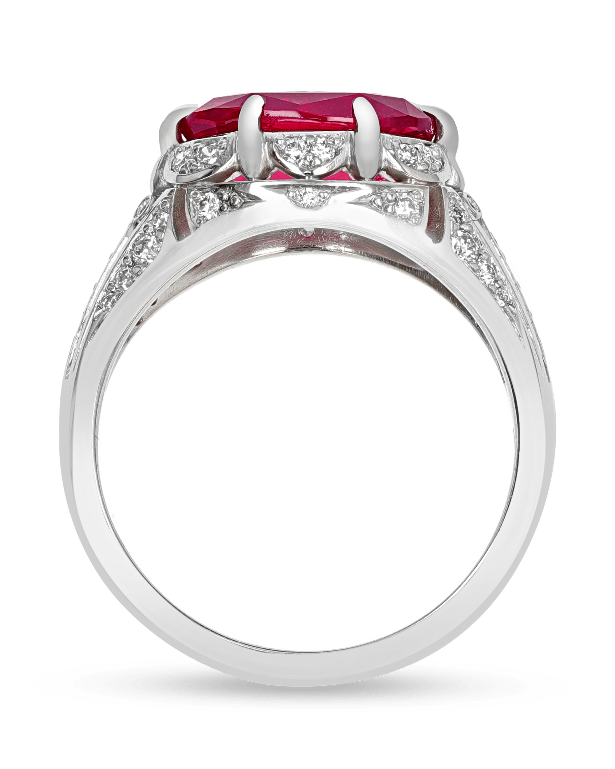 Oval Ruby Ring, 3.00 Carats