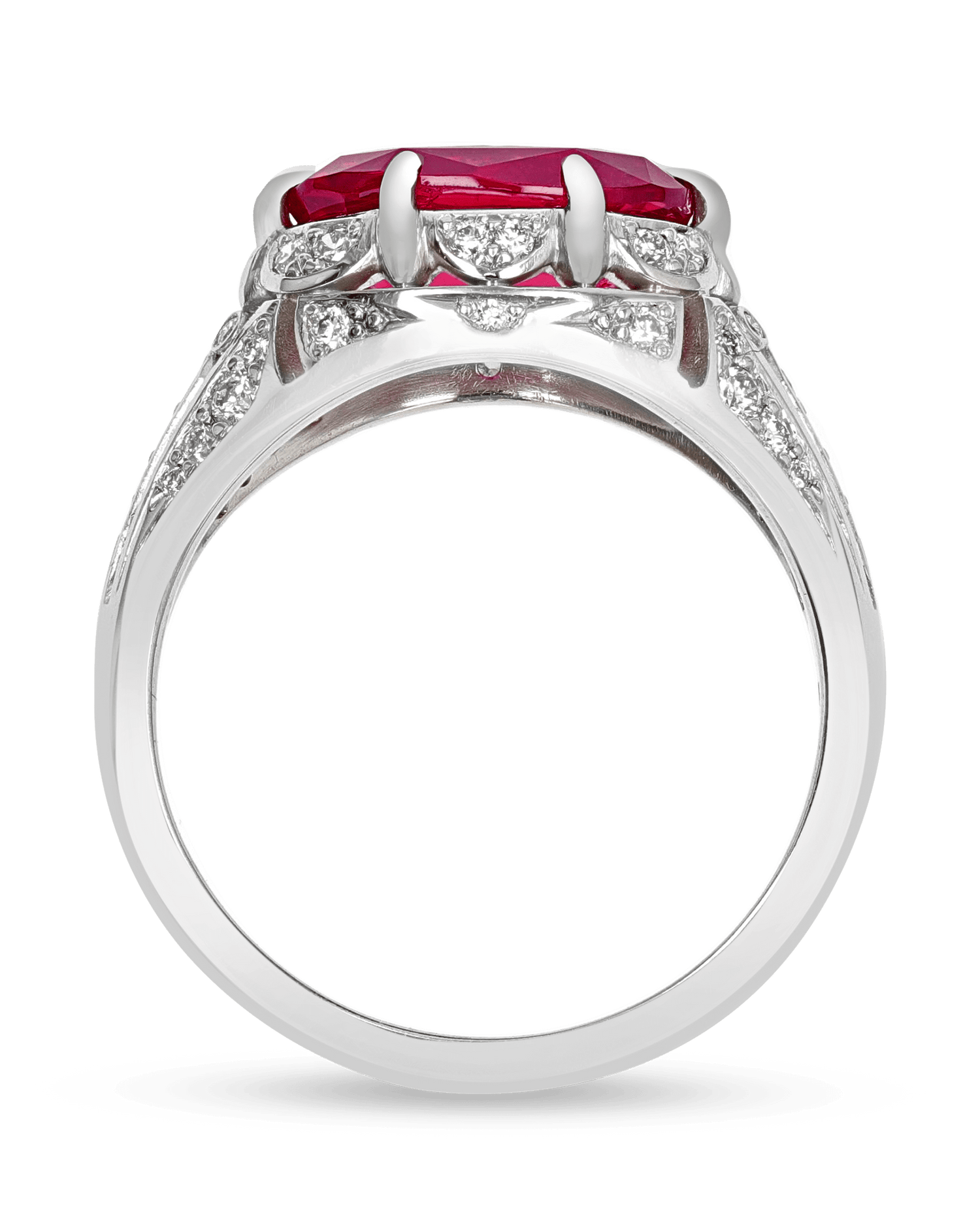 Oval Ruby Ring, 3.00 Carats