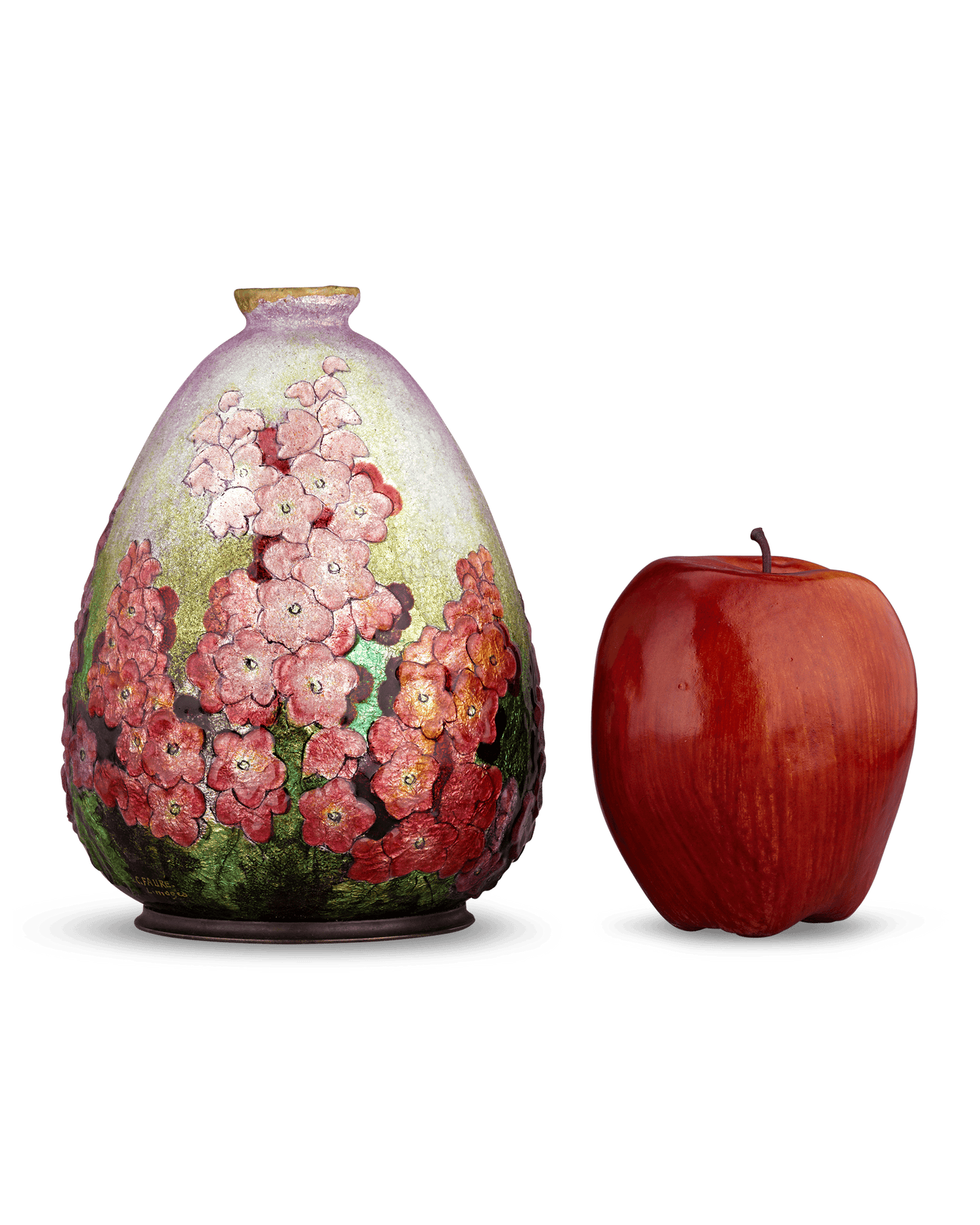 Camille Fauré Enamel Flora Vase