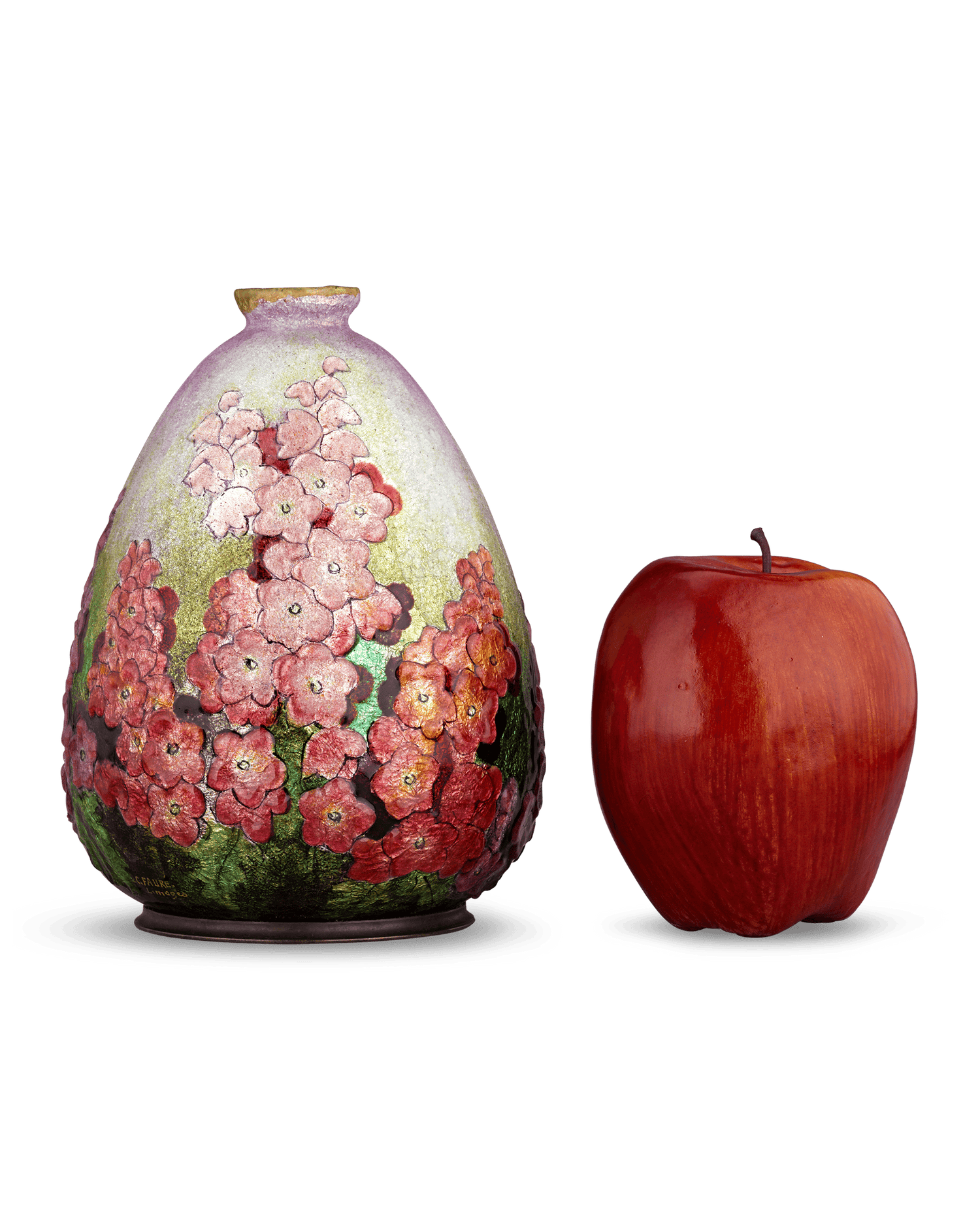 Camille Fauré Enamel Flora Vase