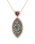 Spinel and Jade Necklace
