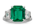 Emerald-Cut Colombian Emerald RIng, 4.62 Carats