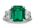 Emerald Cut Colombian Emerald Ring, 4.62 Carats