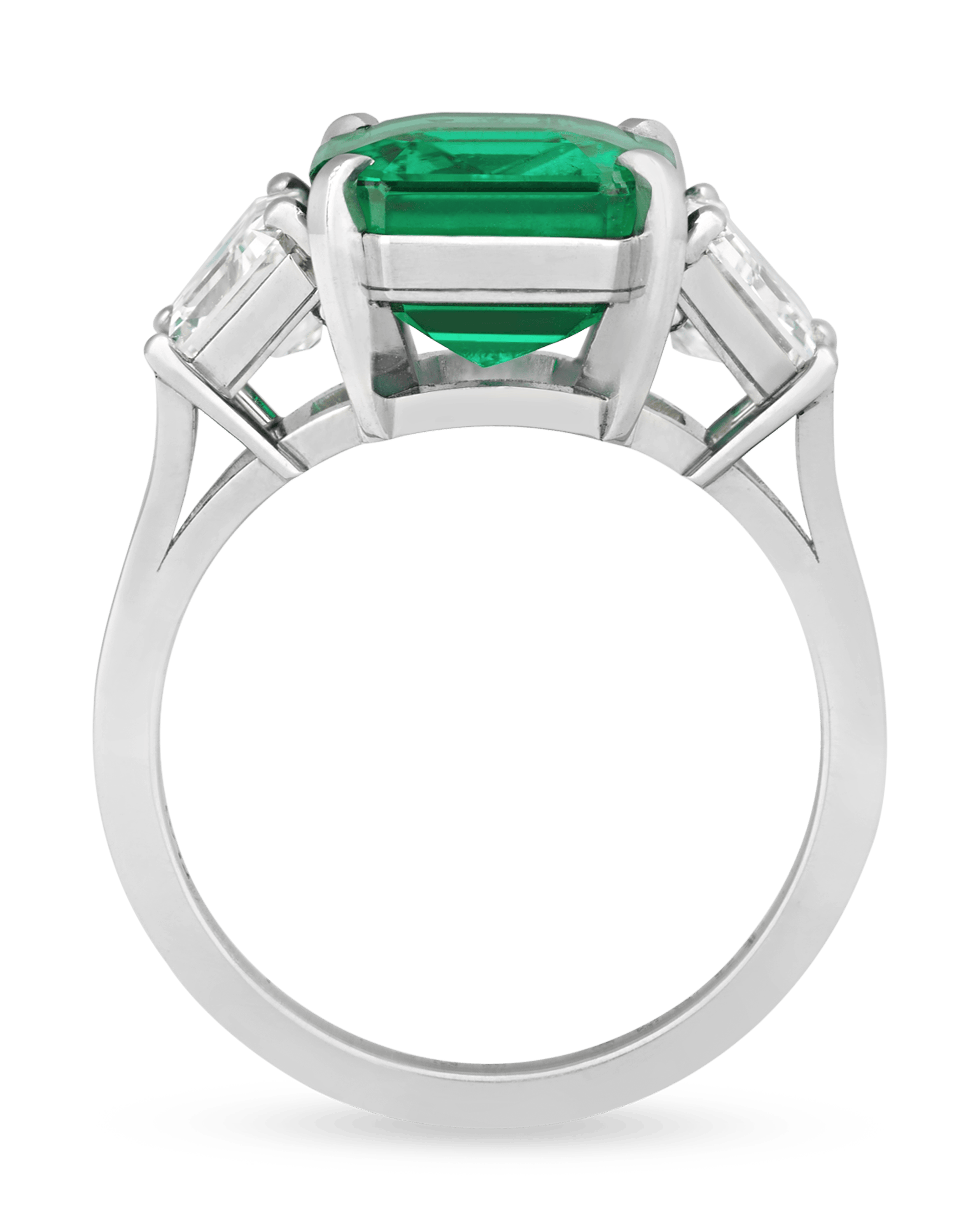 Emerald-Cut Colombian Emerald Ring, 4.62 Carats