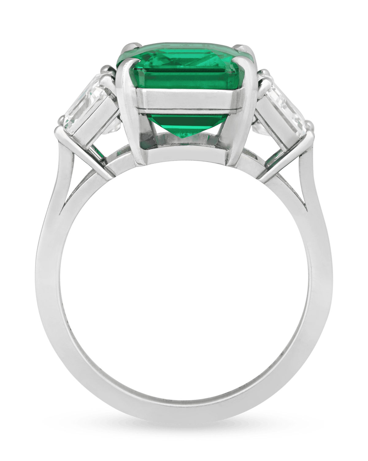 Emerald-Cut Colombian Emerald Ring, 4.62 Carats