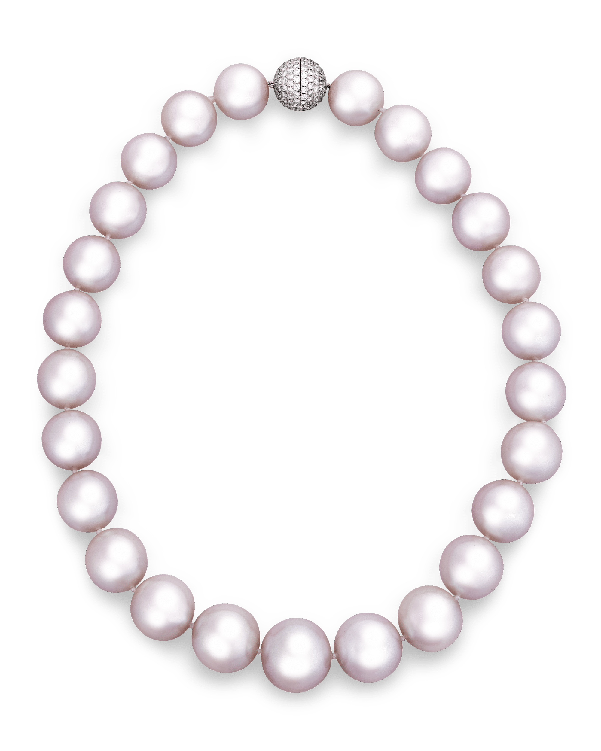 Rose Luster South Sea Pearl Necklace, 17-20.6mm