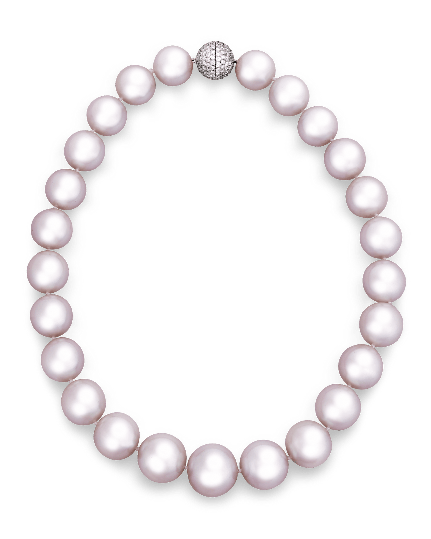 Rose Luster South Sea Pearl Necklace, 17-20.6mm