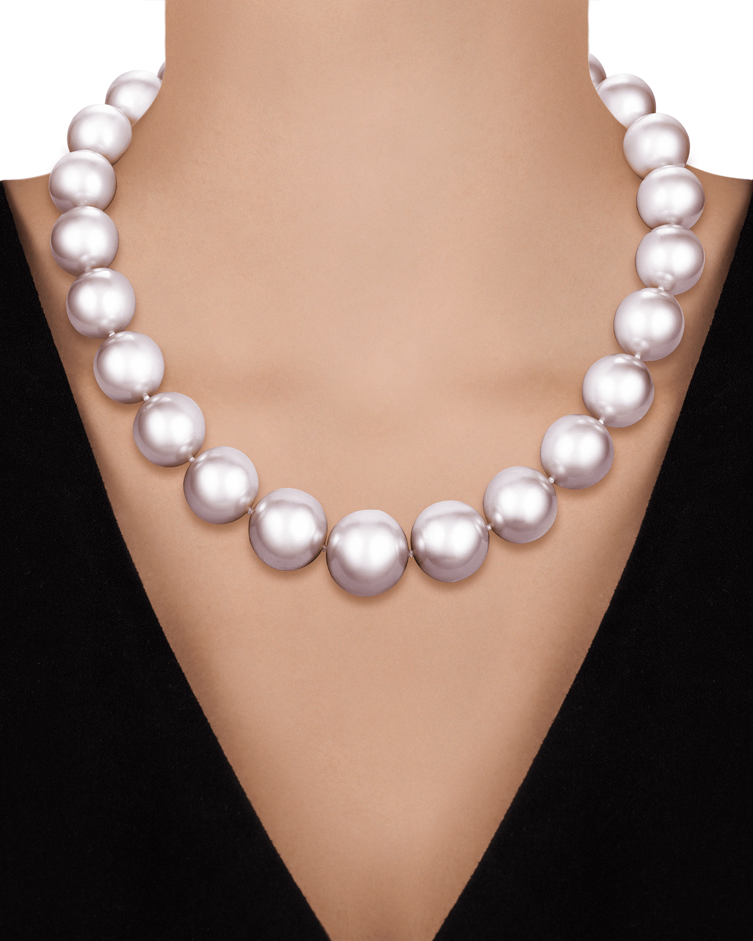 Rose Luster South Sea Pearl Necklace, 17-20.6mm